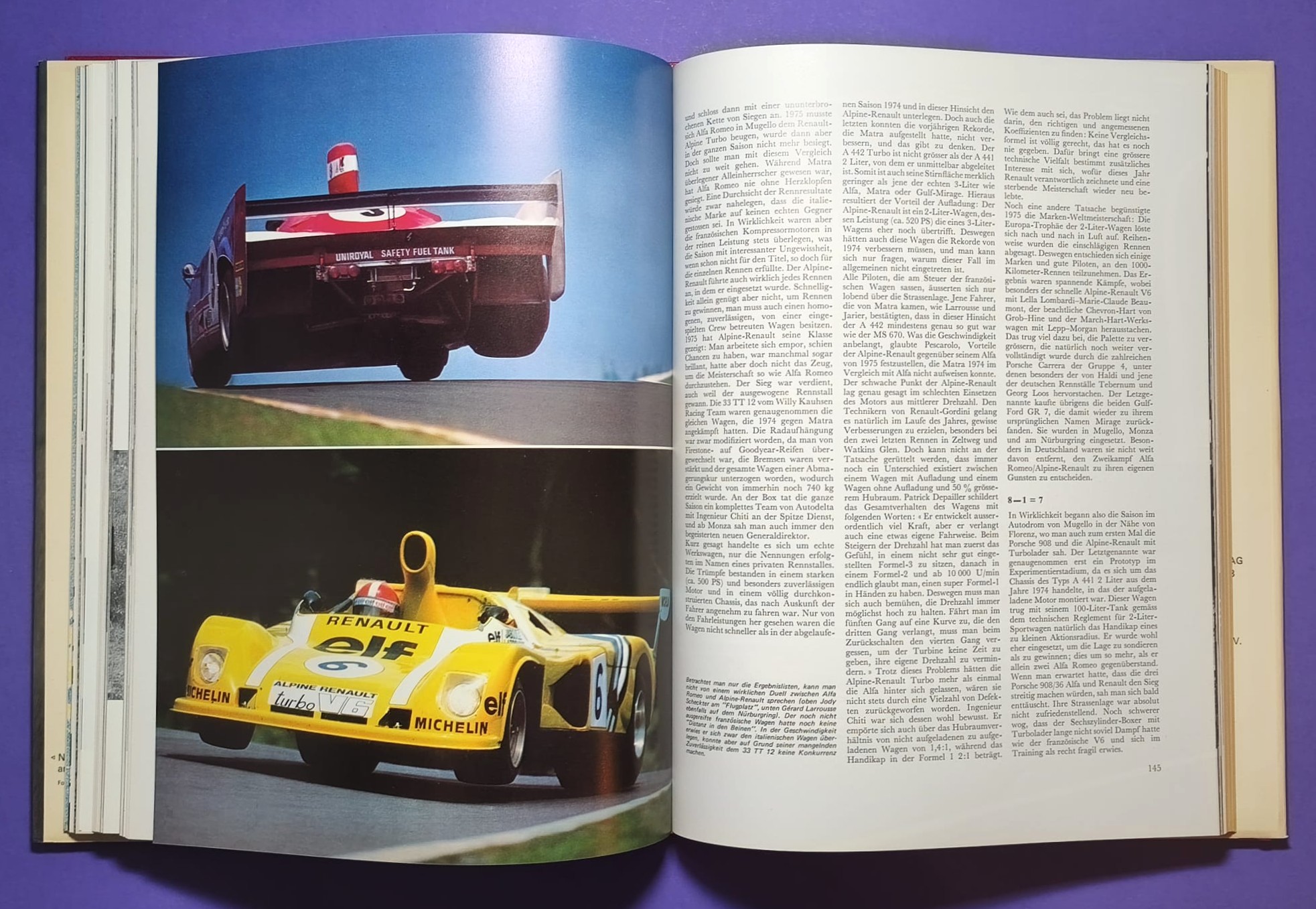 altes Buch, Auto Jahr 1975-1976, Nr. 23, Alfa, Lancia Stratos, Jaguar, Porsche, Rolls-Royce, .. Formel 1, 3, LeMans, Rallye,.. 6 Rad Tyrrell, Niki Lauda Ferrari, Hunt, McLaren, Lotus,..
