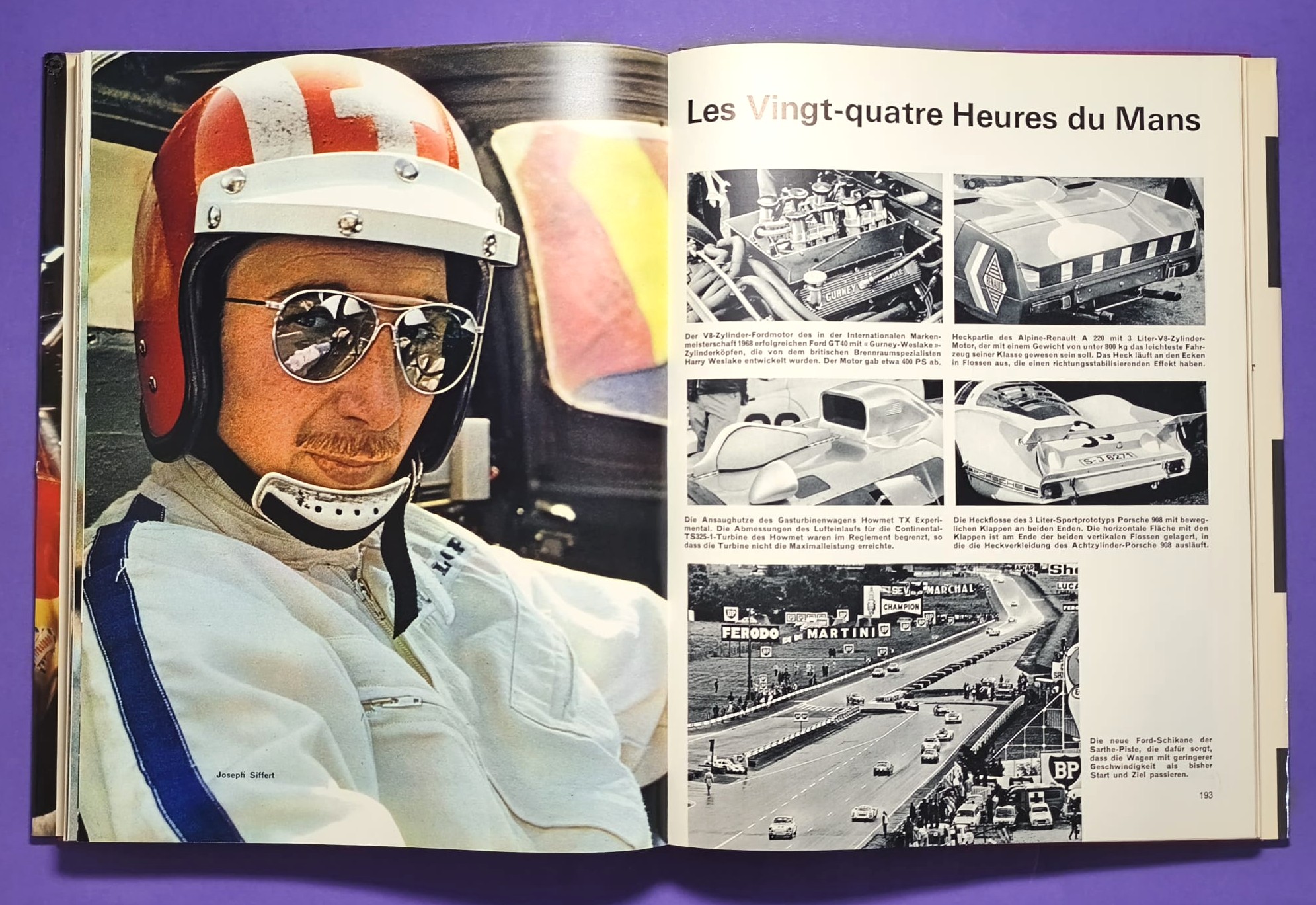 altes Buch, Auto Jahr 1968-1969 Nr. 16, Lamborghini, Ferrari,.. Formel 1, LeMans, Rallye, Indy Car,.. Jochen Rindt, Hill, Ickx, Siffert,.. Lotus,..