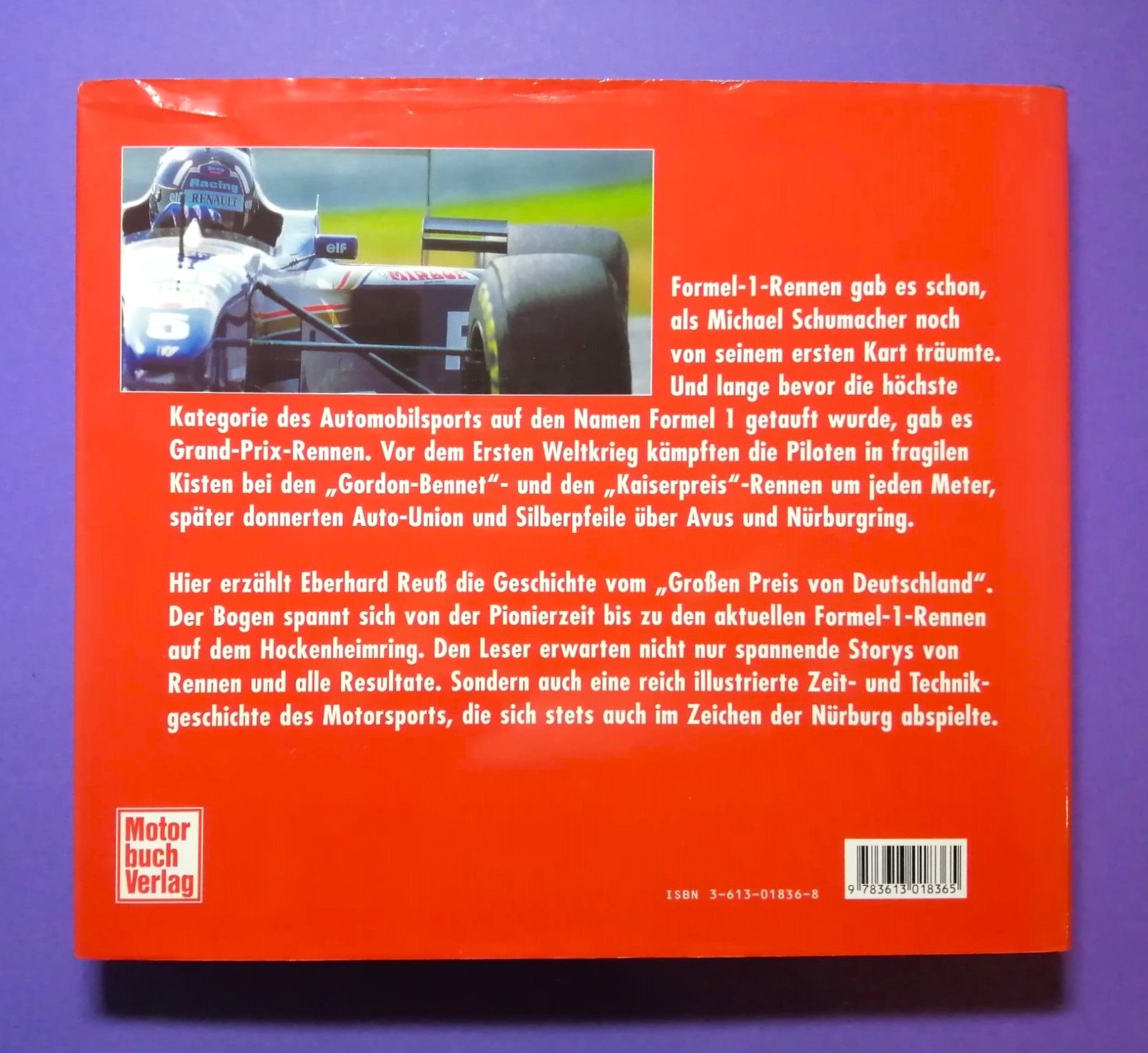 altes Buch, Grand Prix 70 Jahre Großer Preis von Deutschland, 1926 bis 1997, Avus, Solitude, Nürburgring, Hockenheimring, Formel 1, Rindt, Lauda, Berger, Clark, Cevert, Schumacher, Winkelhock, Zakspeed,..