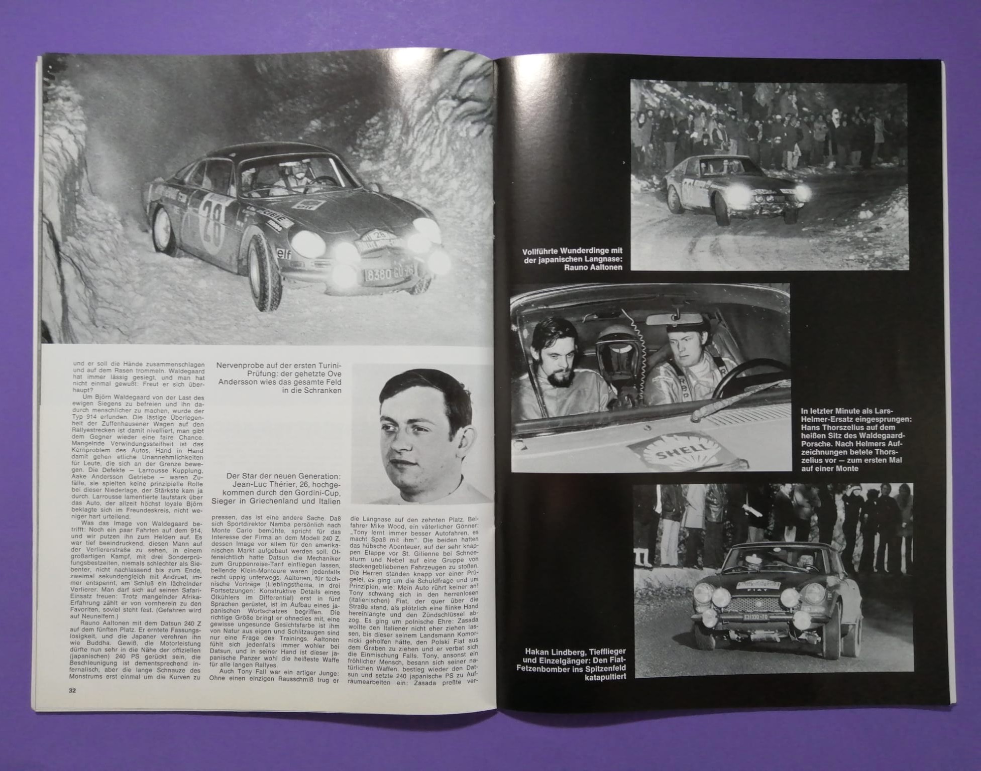 alte Zeitschrift Magazin Heft Auto Revue, 03/1971, Renault Alpine, Rallye Monte-Carlo, mit Mittelposter Formel Super V USA, Erich Breinsberg, Kurt Bergmann, Kaimann,..