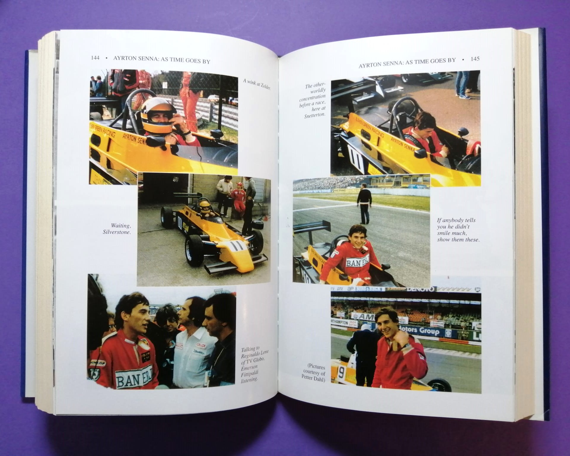 altes Buch, Ayrton Senna, As time goes by, Formel 1 Grand Prix Weltmeister, McLaren, 304 Seiten, ENGLISCH!!