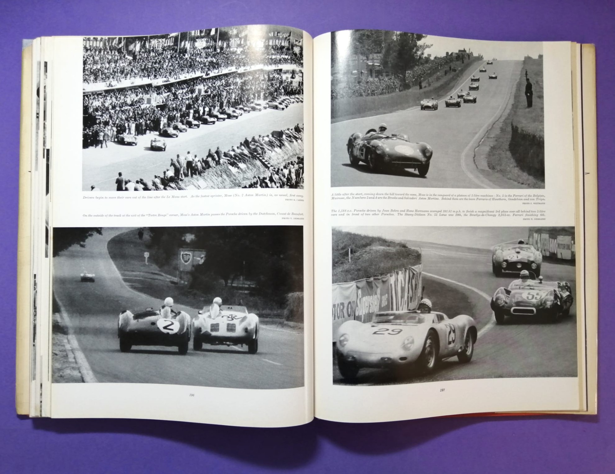 RARITÄT! sehr altes Buch, Automobile Year 1958-1959 Nr.6, Borgward, Porsche Spider,.. Formel 1, LeMans, Targa Florio,.. Brooks, Hailwood, Surtess,.. Aston Martin DBR1/300,.. ENGLISCH!