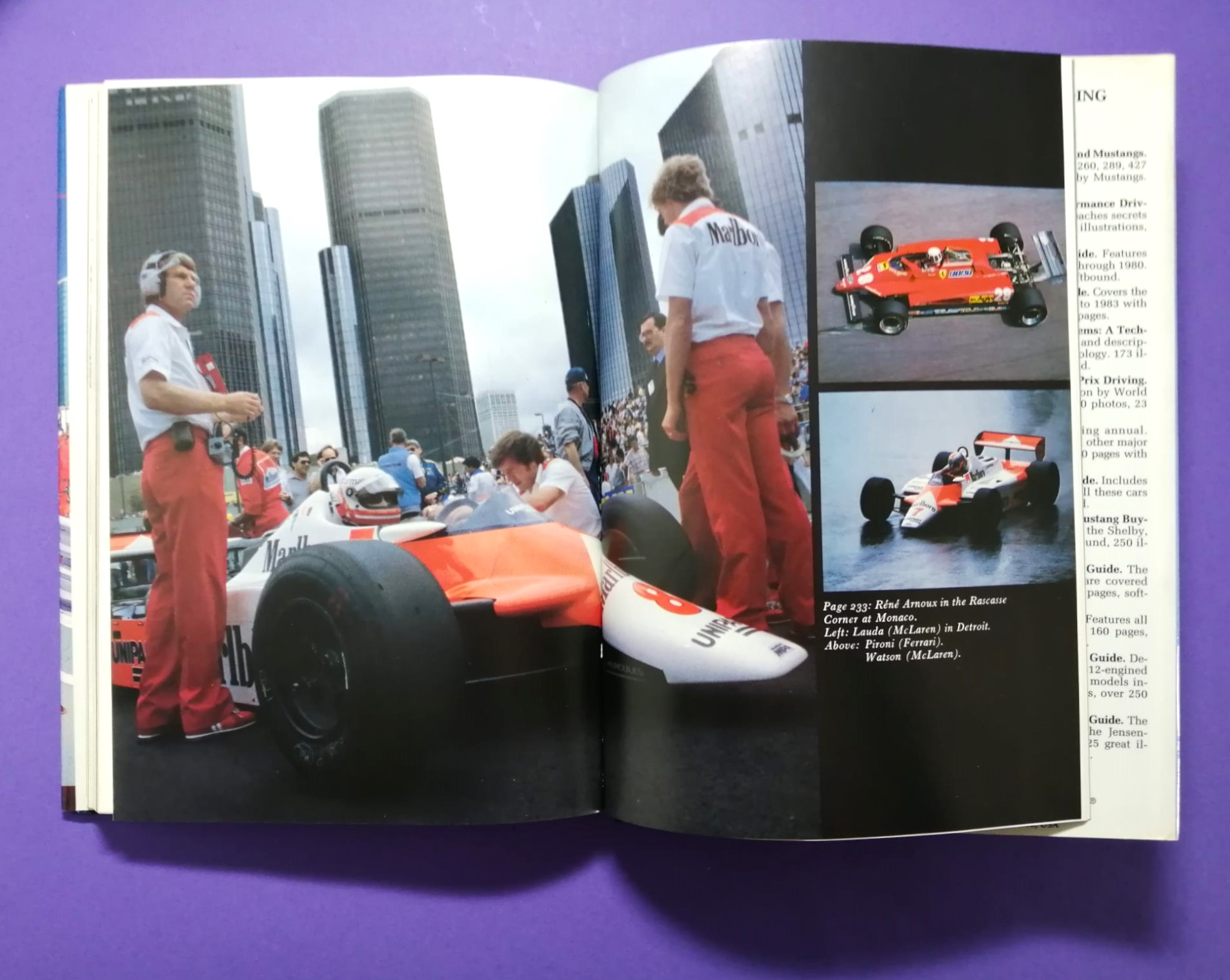 altes Buch Niki Lauda The New Formula One, A Turbo Age, BMW, Ferrari, G. Villeneuve, E. de Angelis, A. de Cesaris, M. Winkelhock, Österreichring,.. Englisch