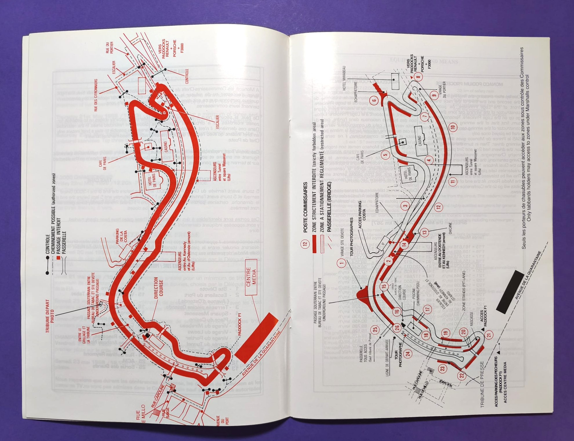 alte Original Pressemappe, Formel 1 Grand Prix Monaco 1998, Michael Schumacher Ferrari,.. Media Dossier