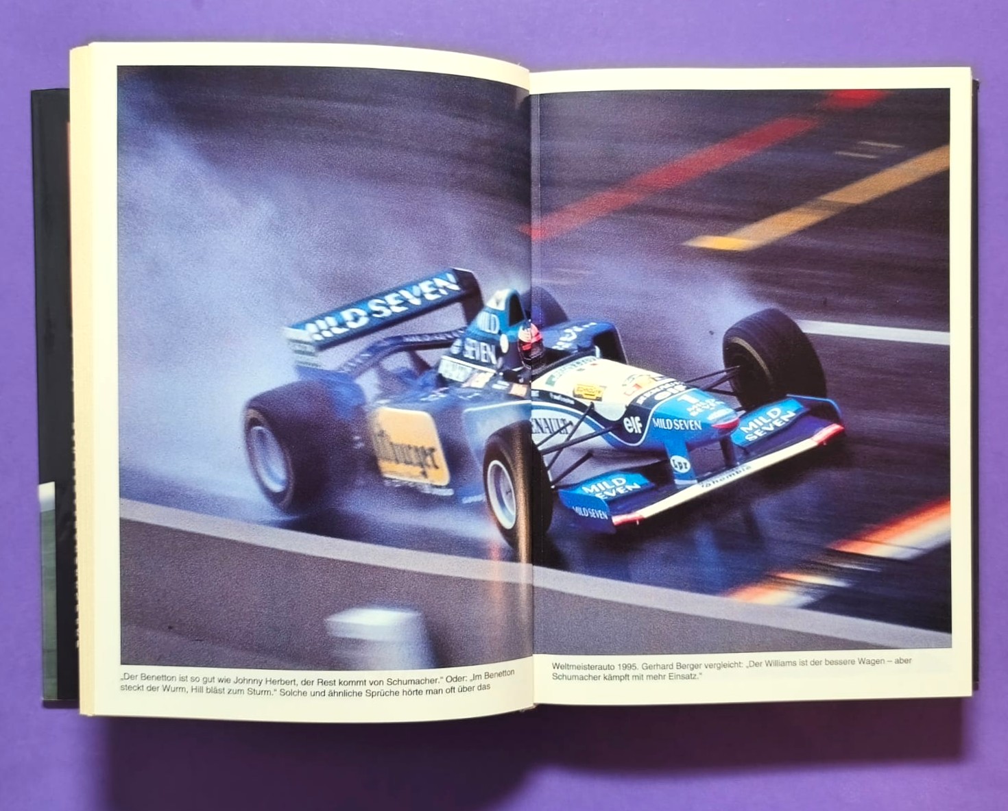 altes Buch Grand Prix Story 1995 Heinz Prüller, Formel 1 Grand Prix Jahrbuch, Weltmeister Michael Schumacher - Benetton Renault