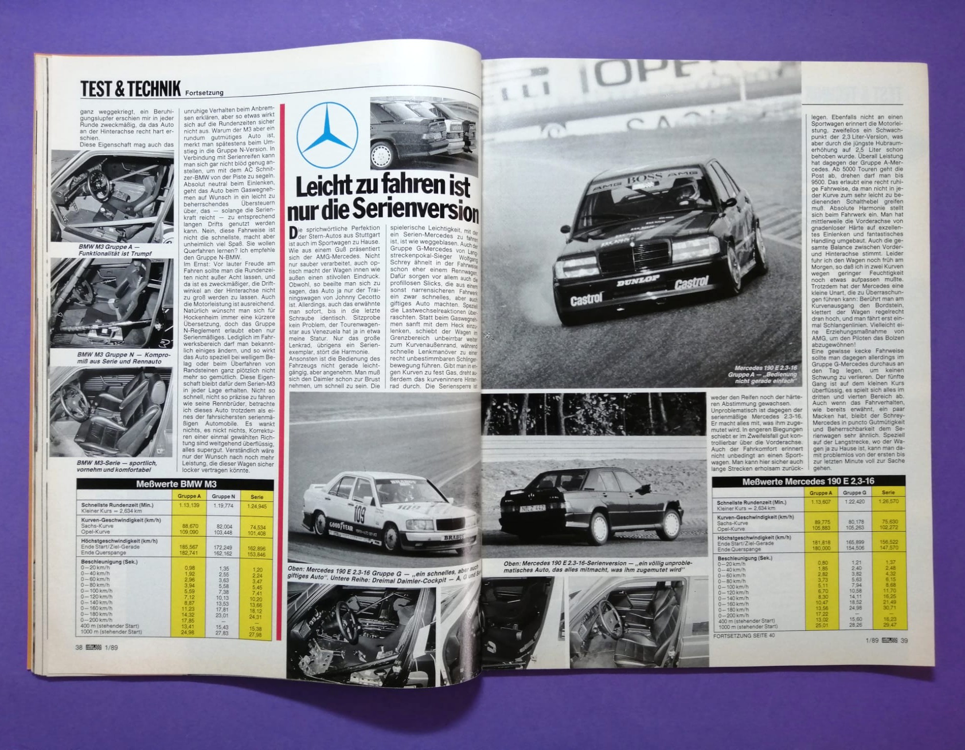 alte Zeitschrift, Magazin, Heft, Rallye Racing, Nr. 1, 4. Jänner 1989, Testbericht BMW M3 E30, DTM, Martini Lancia Delta, Rallye Monte Carlo, Senna McLaren,..