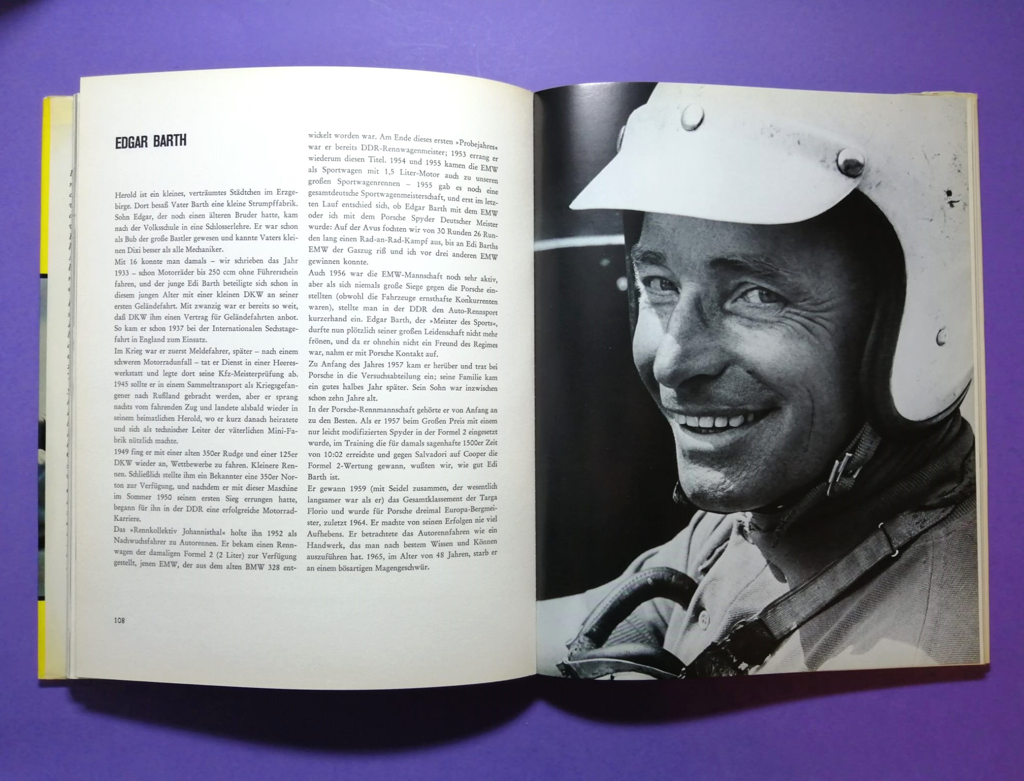 altes Buch, Rennfahrer, Formel 1 Grand Prix, Jochen Rindt, Bonnier, Chiron, Clark, Cevert, Chapman, Piper, Peterson, Siffert, Trips,..