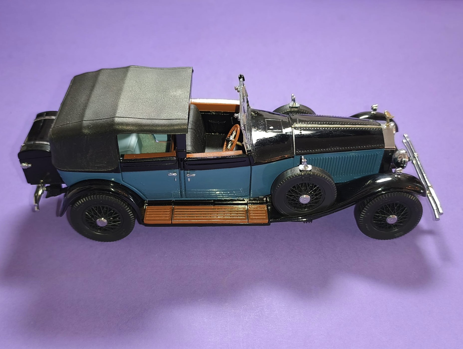 altes Modellauto 1:24, Rolls Royce Phantom I, 1929, Hersteller: Franklin Mint, In Original Verpackung