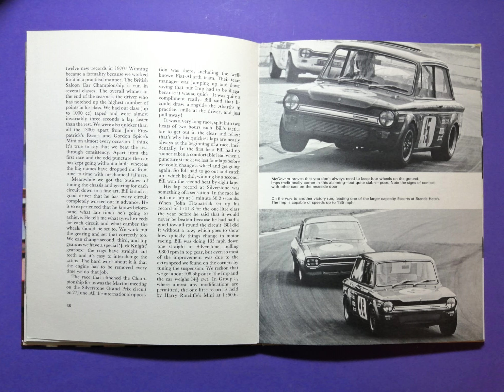 altes Buch, Motor Racing, The International Way, Nr. 2, Jochen Rindt, Gold Leaf Lotus Formel 1, 24h LeMans, Matra, Porsche 917, Mini, Jackie Stewart,.. Englisch!