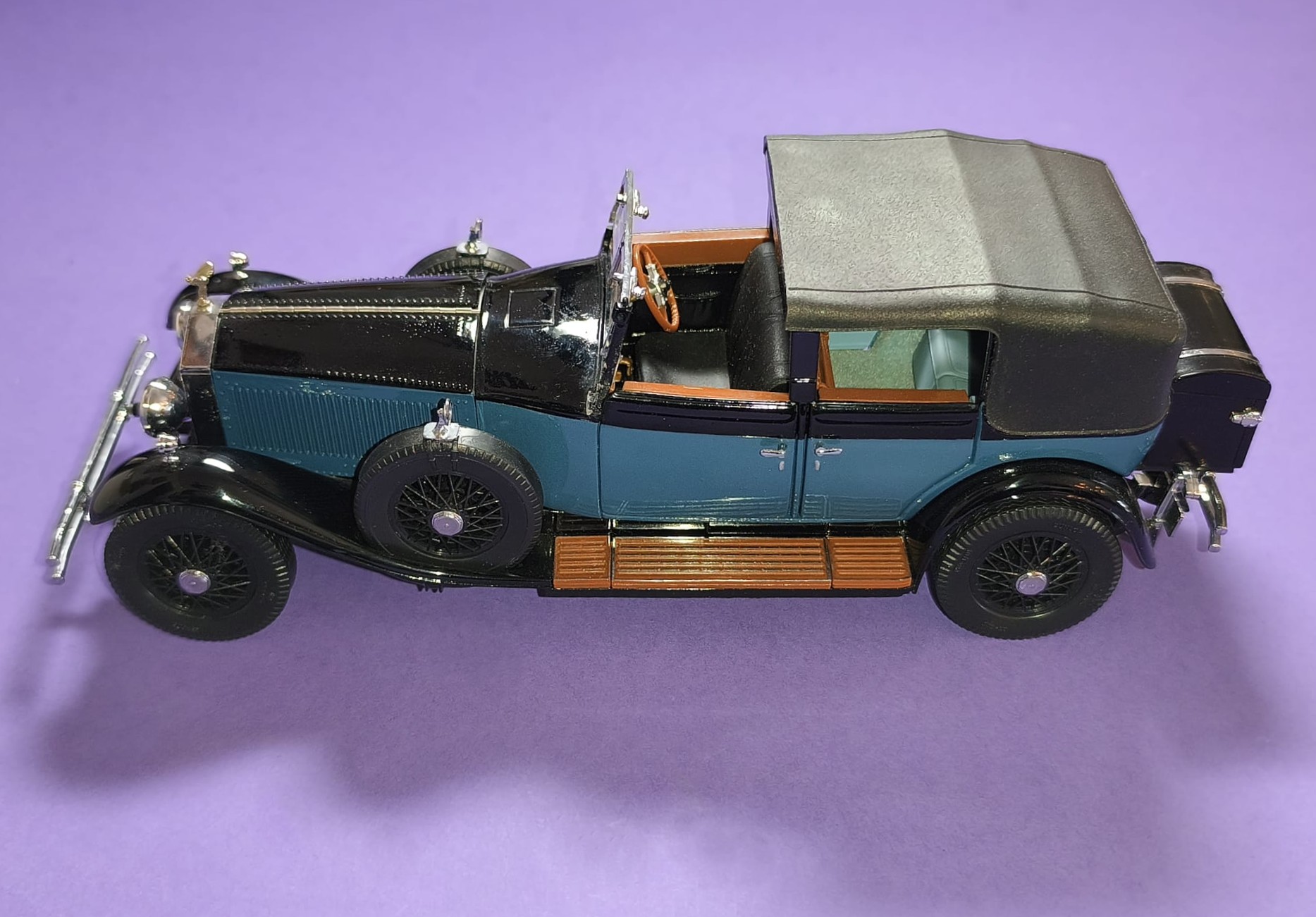 altes Modellauto 1:24, Rolls Royce Phantom I, 1929, Hersteller: Franklin Mint, In Original Verpackung