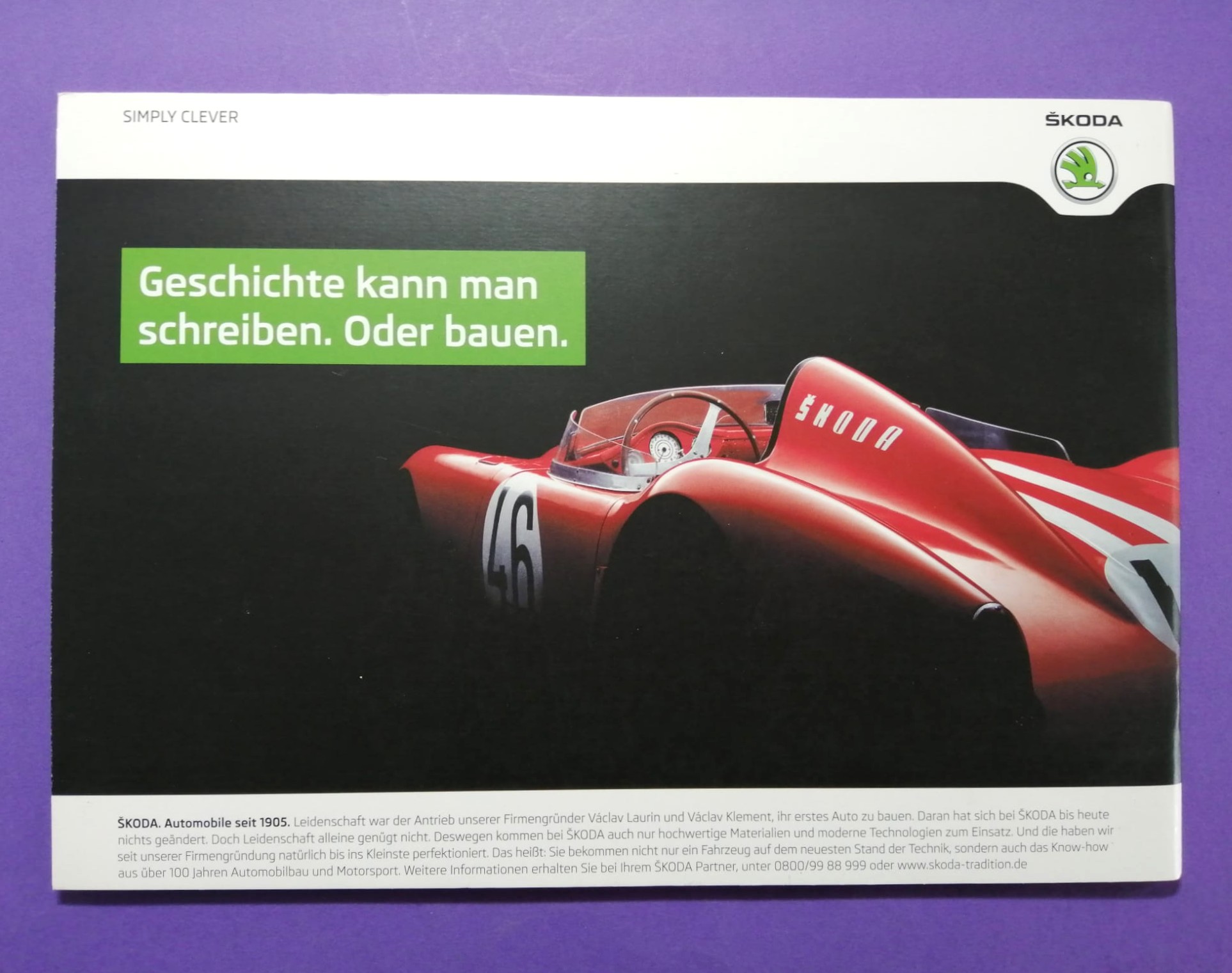 Programmheft, Oldtimer Rallye Wiesbaden 2013, Cover Skoda 130 RS