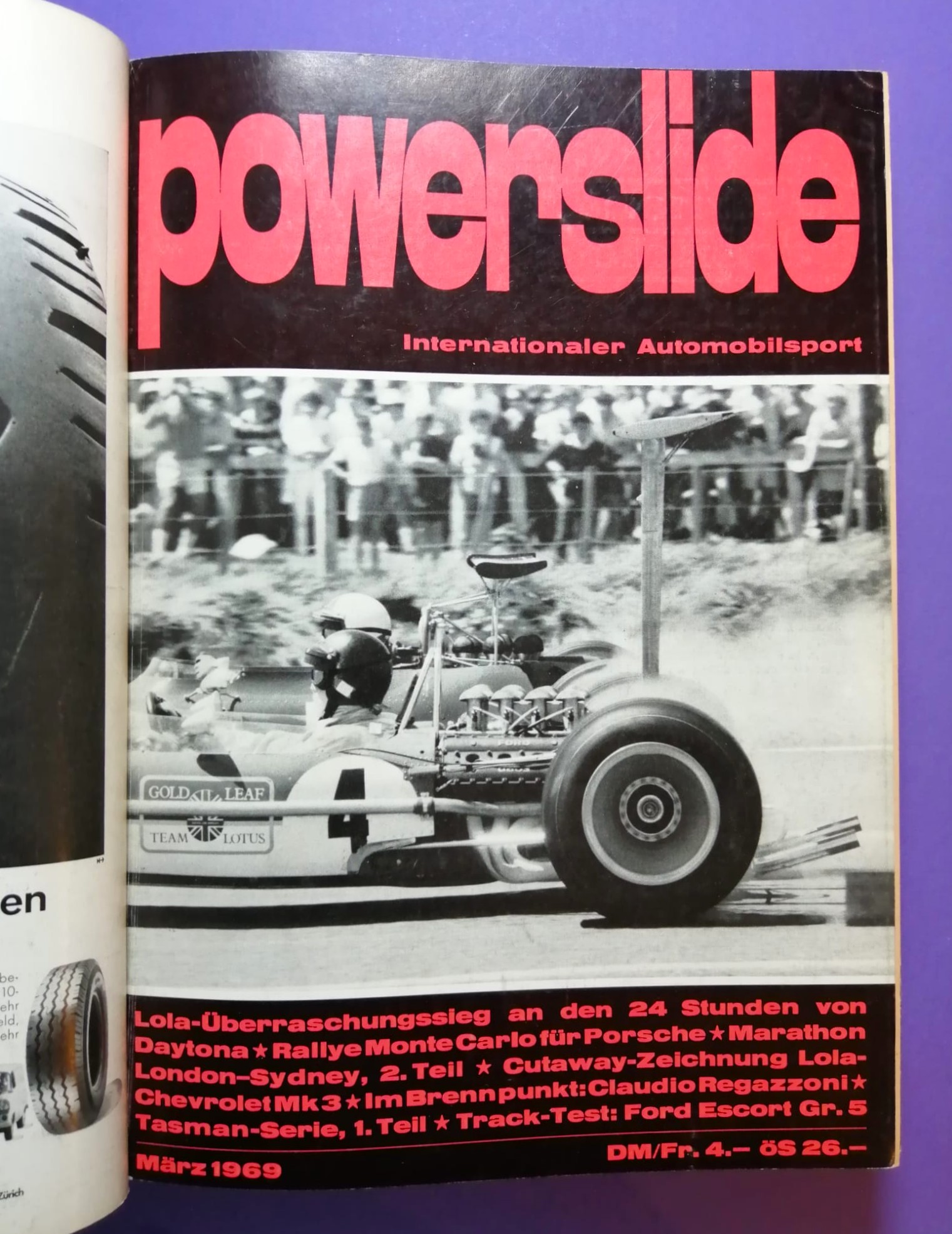 alte Powerslide 1969 Zeitschriften Magazine gebunden als Buch, 12 Hefte, Formel 1, Jochen Rindt, Siffert, Porsche, Motorsport,..