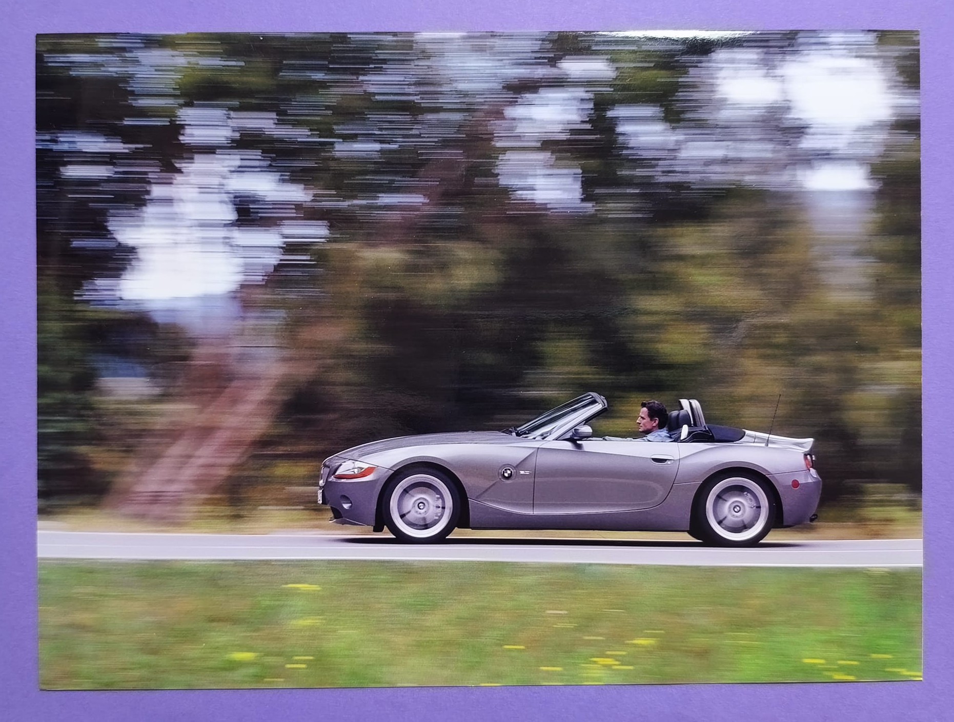 5 Stück alte Werks Pressefotos, BMW Z4 Roadster Cabrio, 2002, 18x24cm