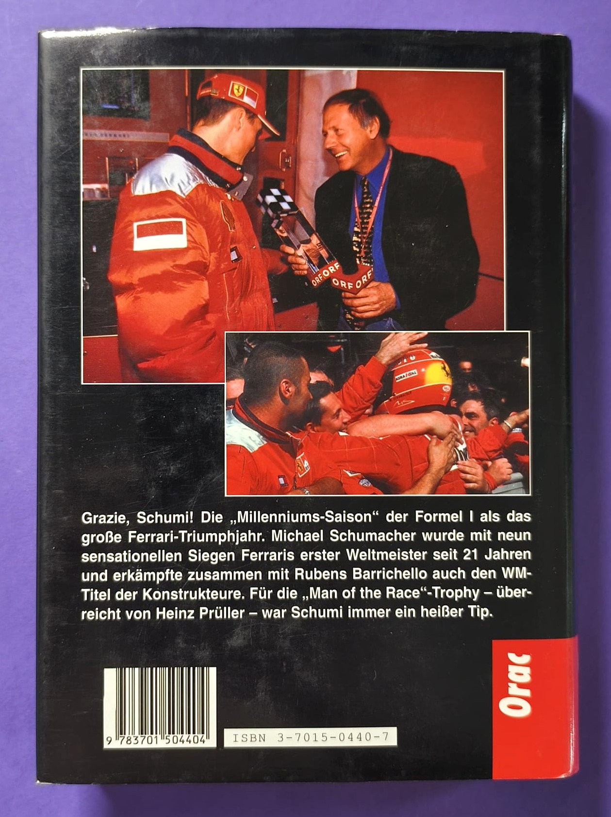 altes Buch Grand Prix Story 2000, Formel 1 Jahrbuch, Heinz Prüller, Weltmeister Michael Schumacher Ferrari, Prost GP,.. 