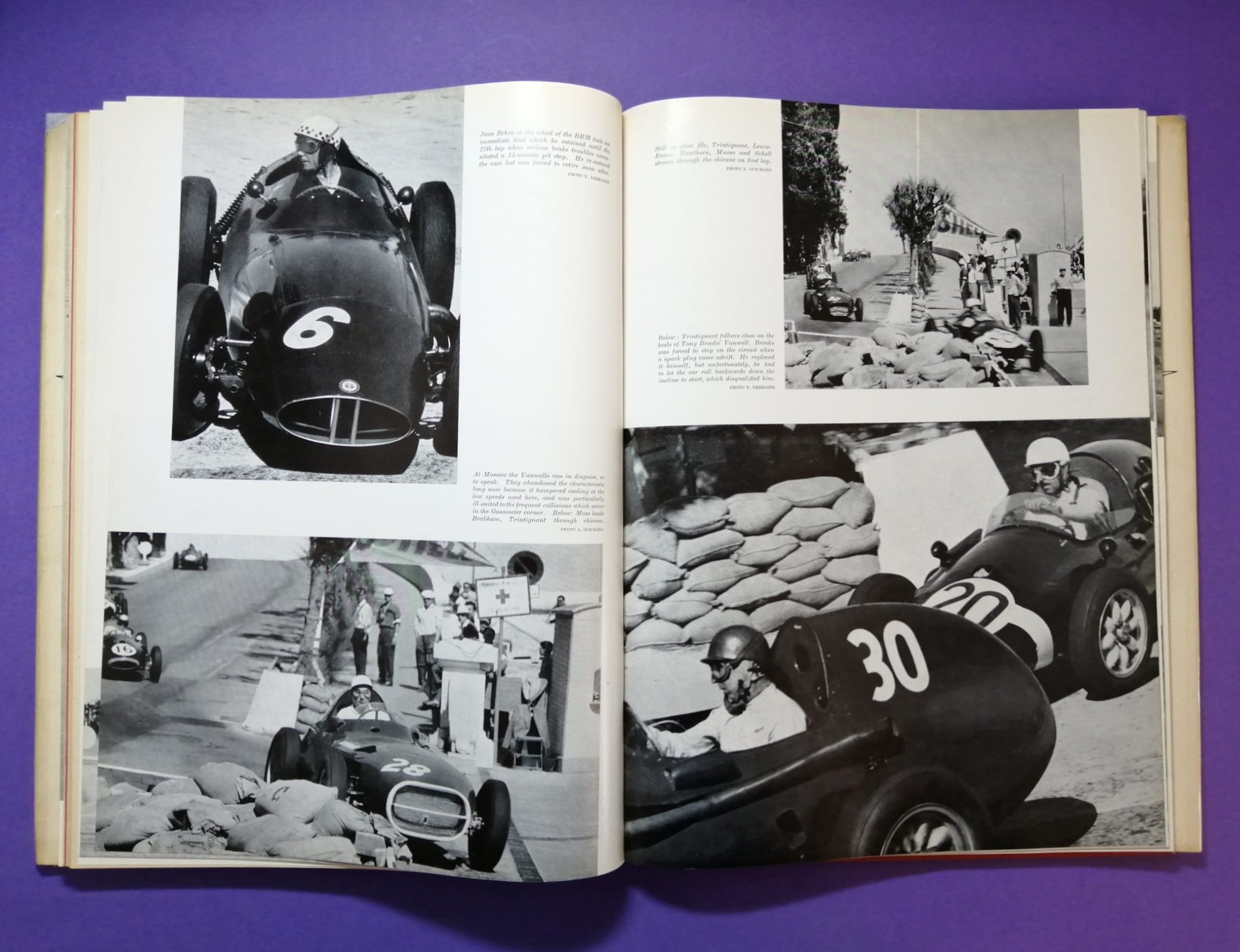 RARITÄT! sehr altes Buch, Automobile Year 1958-1959 Nr.6, Borgward, Porsche Spider,.. Formel 1, LeMans, Targa Florio,.. Brooks, Hailwood, Surtess,.. Aston Martin DBR1/300,.. ENGLISCH!