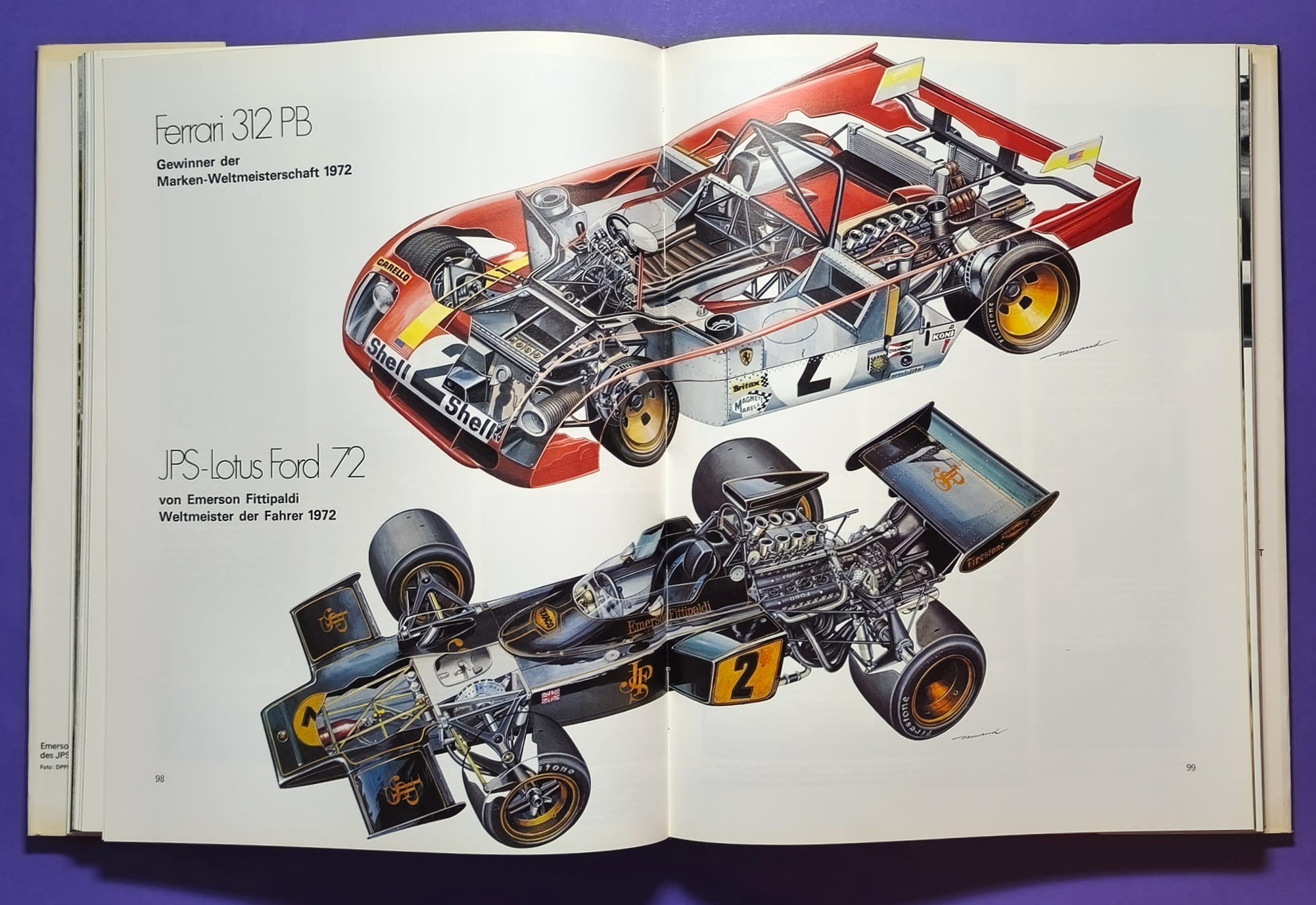 altes Buch, Auto Jahr 1972-1973, Nr. 20, Alfa GTAm, BMW, Citroen, Lotus, Ferrari, Maserati, Porsche 917,.. Formel 1, 2, LeMans, Rallye, Indy Car, Targa Florio,.. Cevert, Stewart, Peterson, Lauda,..