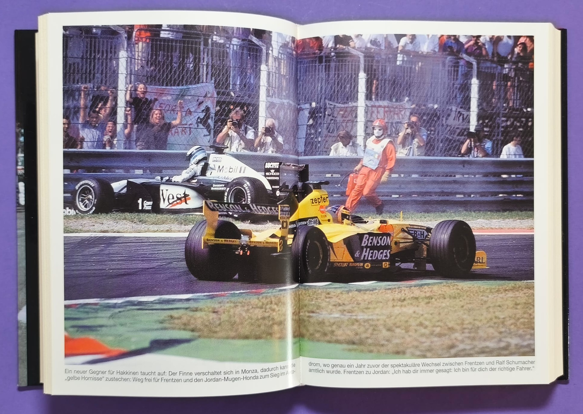 altes Buch Grand Prix Story 1999 Heinz Prüller, Formel 1 Jahrbuch, Weltmeister Mika Häkkinen - McLaren Mercedes