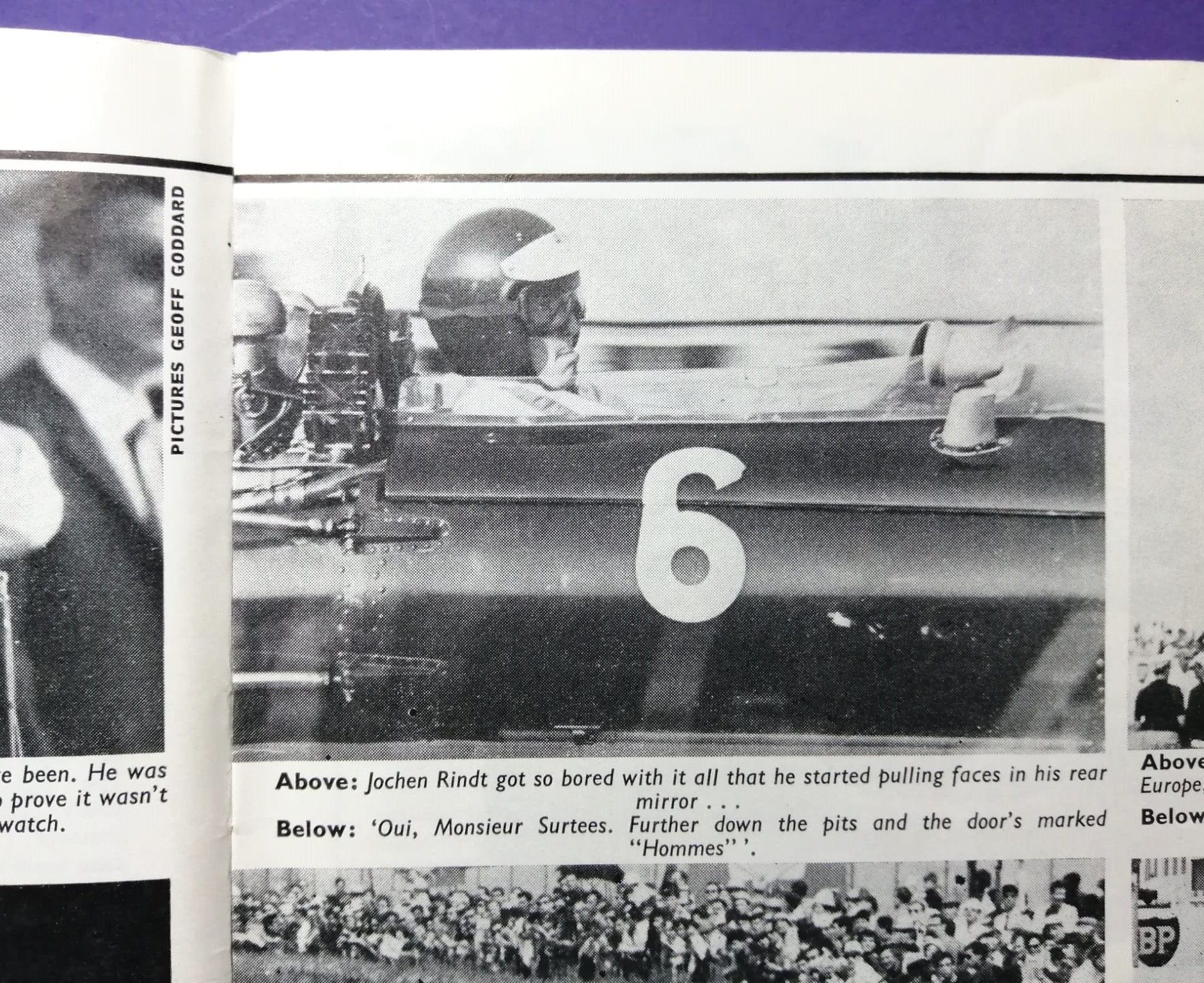 RARITÄT! alte Zeitschrift Magazin Heft, Sportscar, 08/1966, Formel 1 Monaco, Jochen Rindt, Roger Nathan, Mittelposter Jack Brabham,.. Englisch!