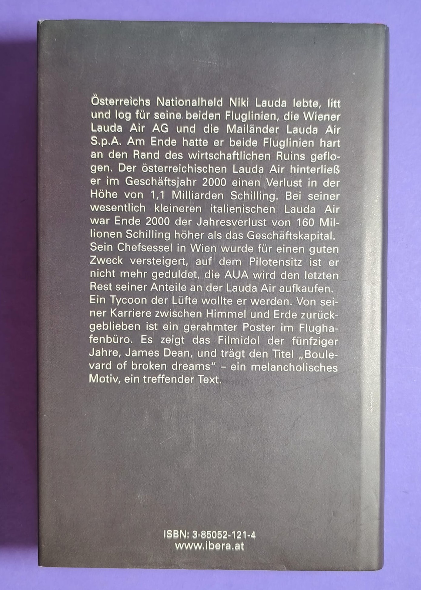altes Buch, Niki Lauda, Ich pfeif´auf Österreich, Tricky Nikis Heimniederlage, Formel 1 Grand Prix Weltmeister