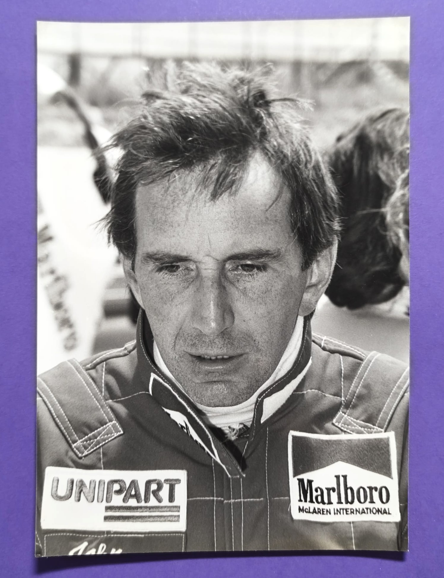 altes Pressefoto, John Watson, McLaren, Formel 1 Grand Prix 80er Jahre, 16x22cm