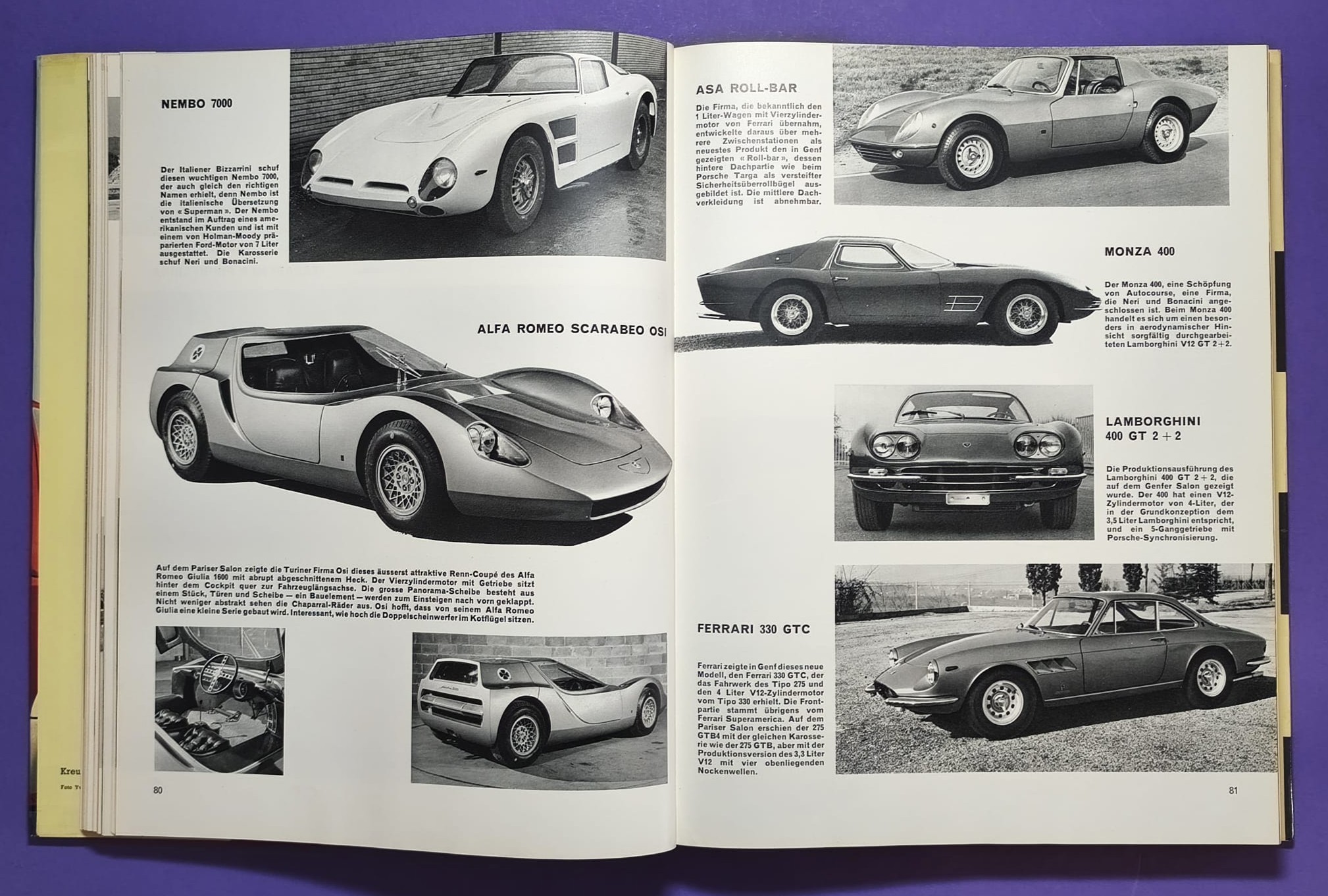 altes Buch, Auto Jahr 1966-1967, Nr. 14, Ferrari, Ford GT40, Porsche, Lamborghini Miura,.. Formel 1, LeMans, Rallye, Mille Miglia,.. Jochen Rindt, Brabham, Clark, Hill,.. 
