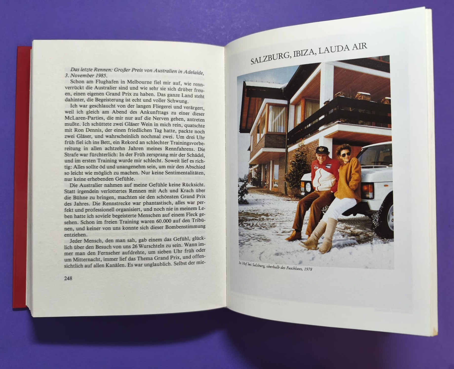 altes Buch, Niki Lauda Meine Story, Formel 1 Grand Prix Weltmeister