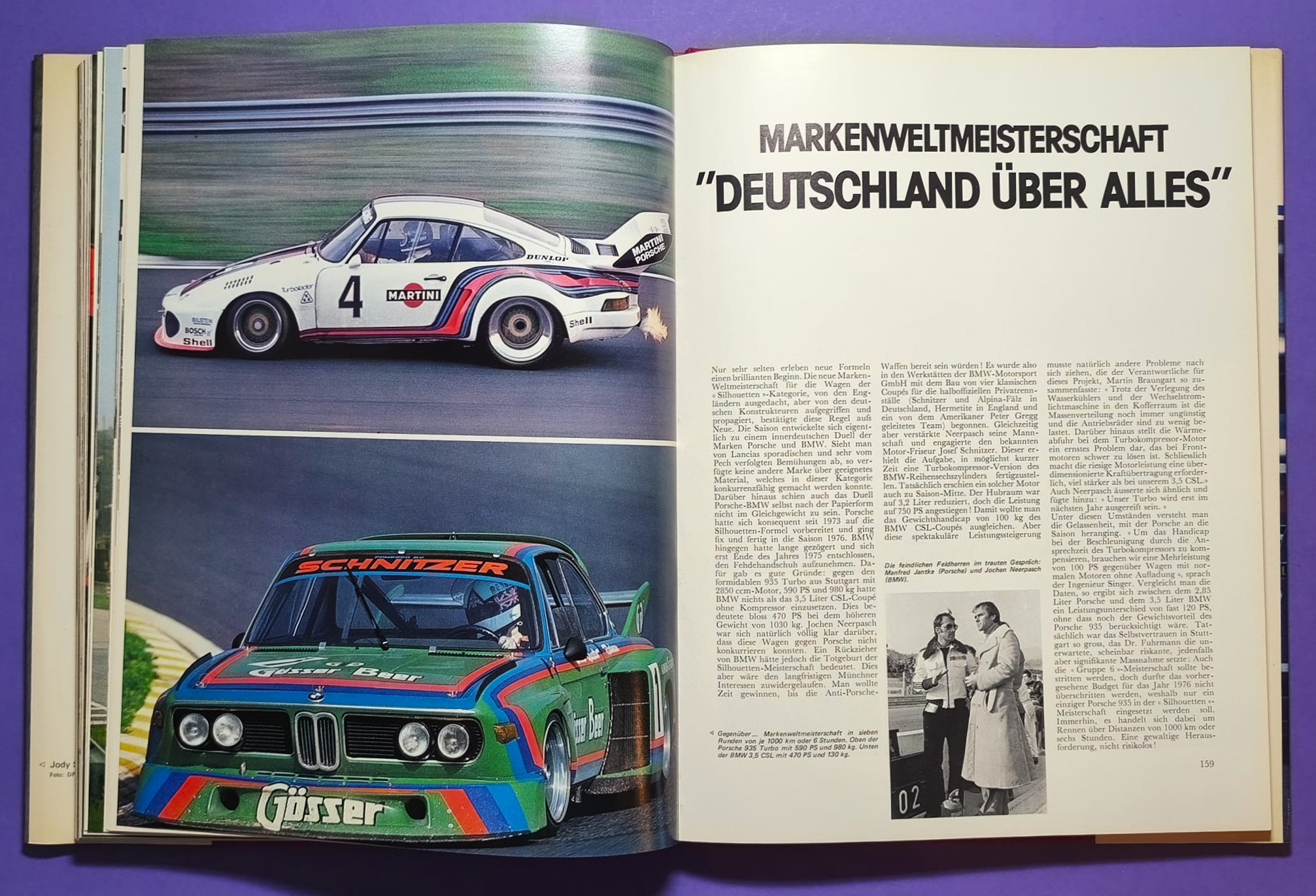 altes Buch, Auto Jahr 1976-1977, Nr. 24, Alfa Sud, Fiat Abarth 131, Lancia Stratos,.. Formel 1, LeMans, Rallye, Tourenwagen WM,.. BMW, 6 Rad Tyrrell, Niki Lauda Ferrari, Lotus, Porsche,..