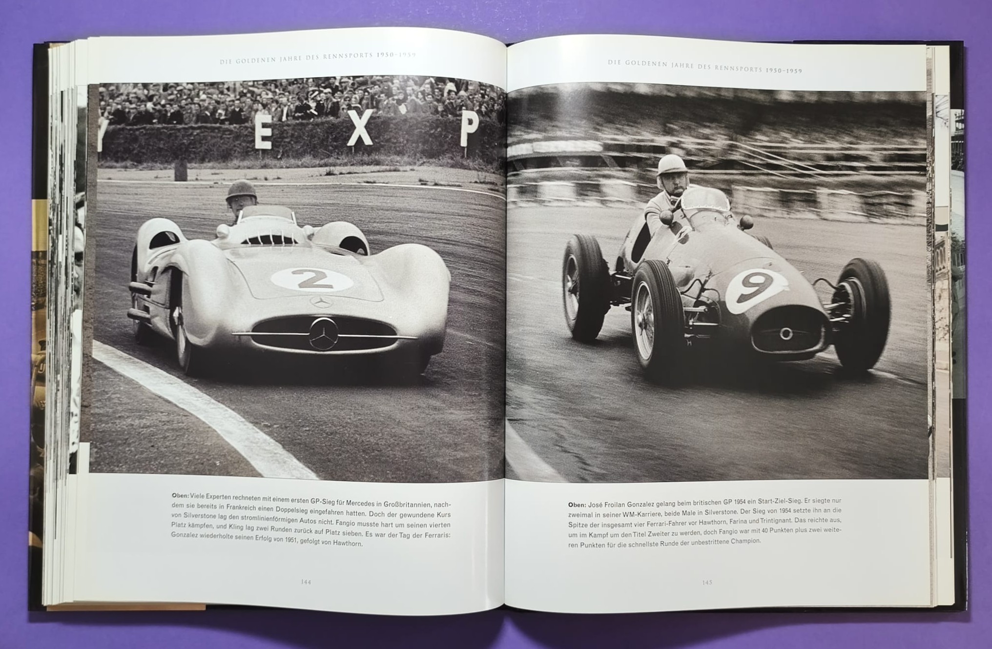 Buch, Das goldene Zeitalter des Rennsports 1920 bis 1965, die Autos, die Rennen, die Fahrer, Formel 1 Grand Prix, 24h LeMans, Ferrari, Mercedes,..
