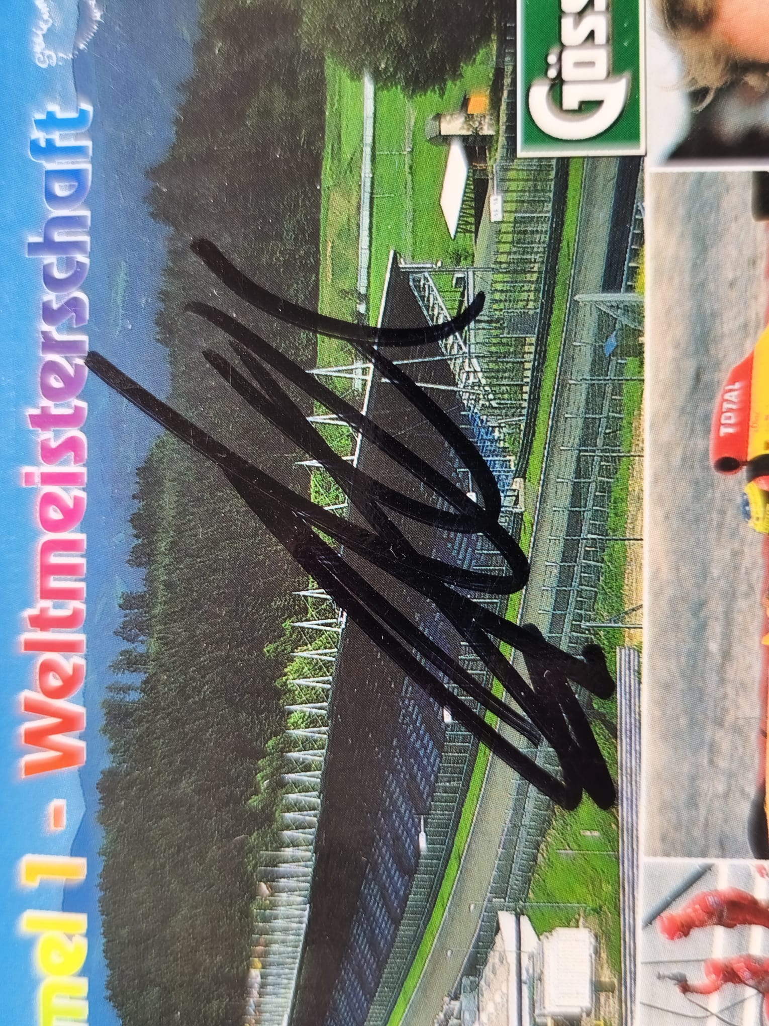 Original Autogramm, Alexander Wurz, Benetton, alte Postkarte Formel 1 Grand Prix Österreich A1-Ring Spielberg, 11x15cm