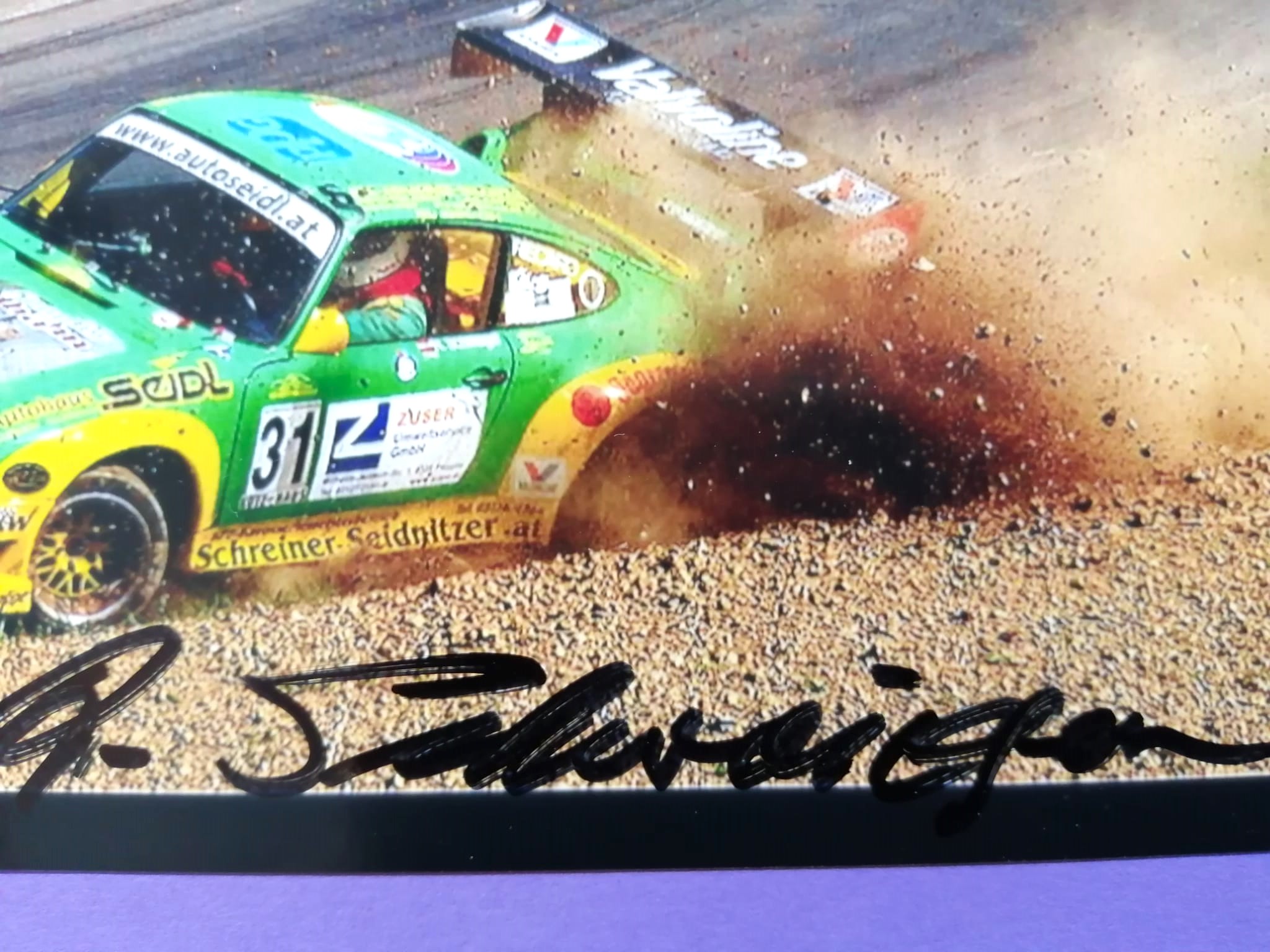 Original Autogramme, Rupert Schidaiser, Porsche 911 Biturbo, Bergrennen Österreich, Foto 10x15cm 