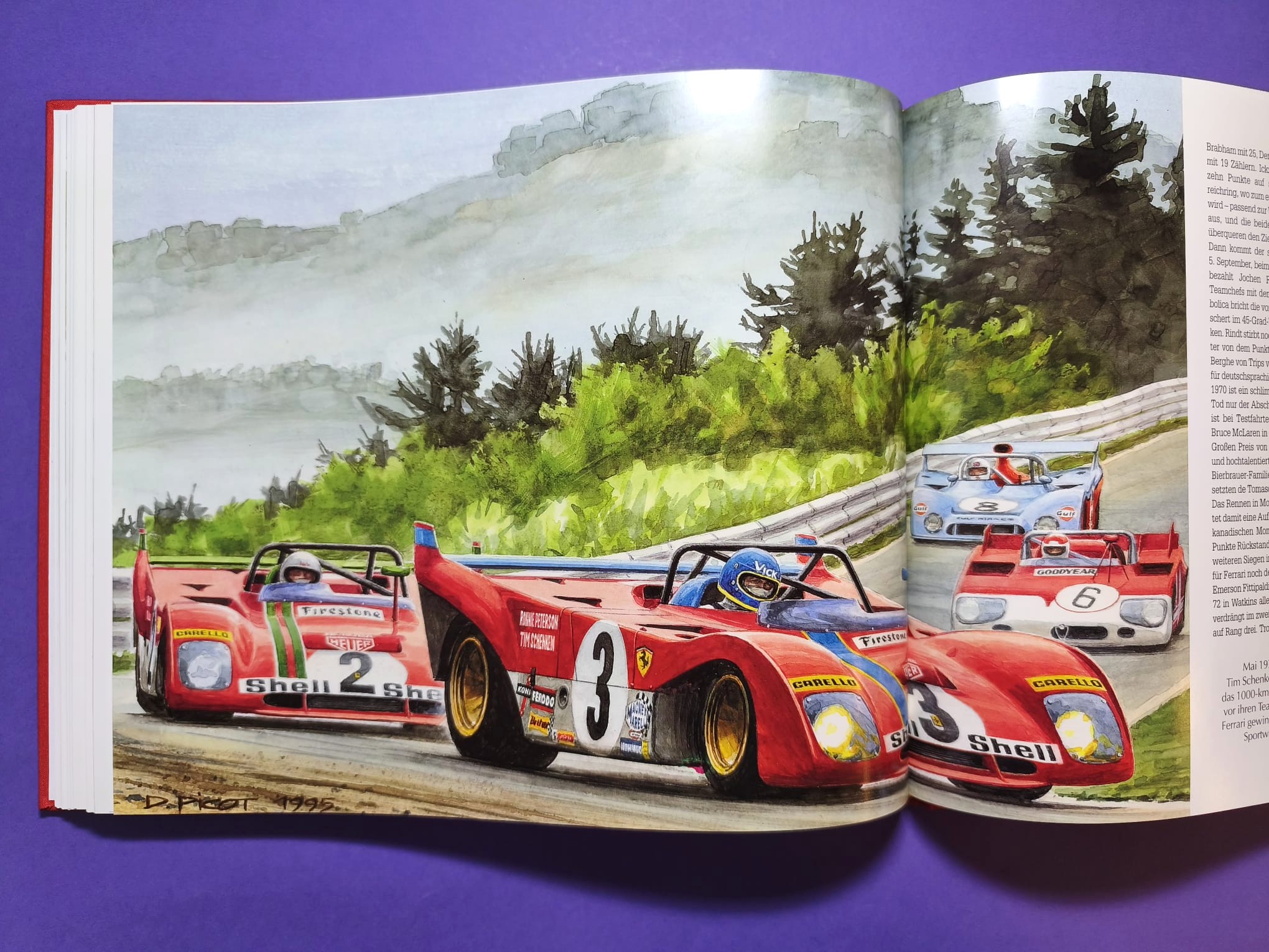 altes Buch, Ferrari Renngeschichte, 1930-1997, Formel 1 Grand Prix, 24h LeMans,.. Trips, Lauda, Schumacher,... 