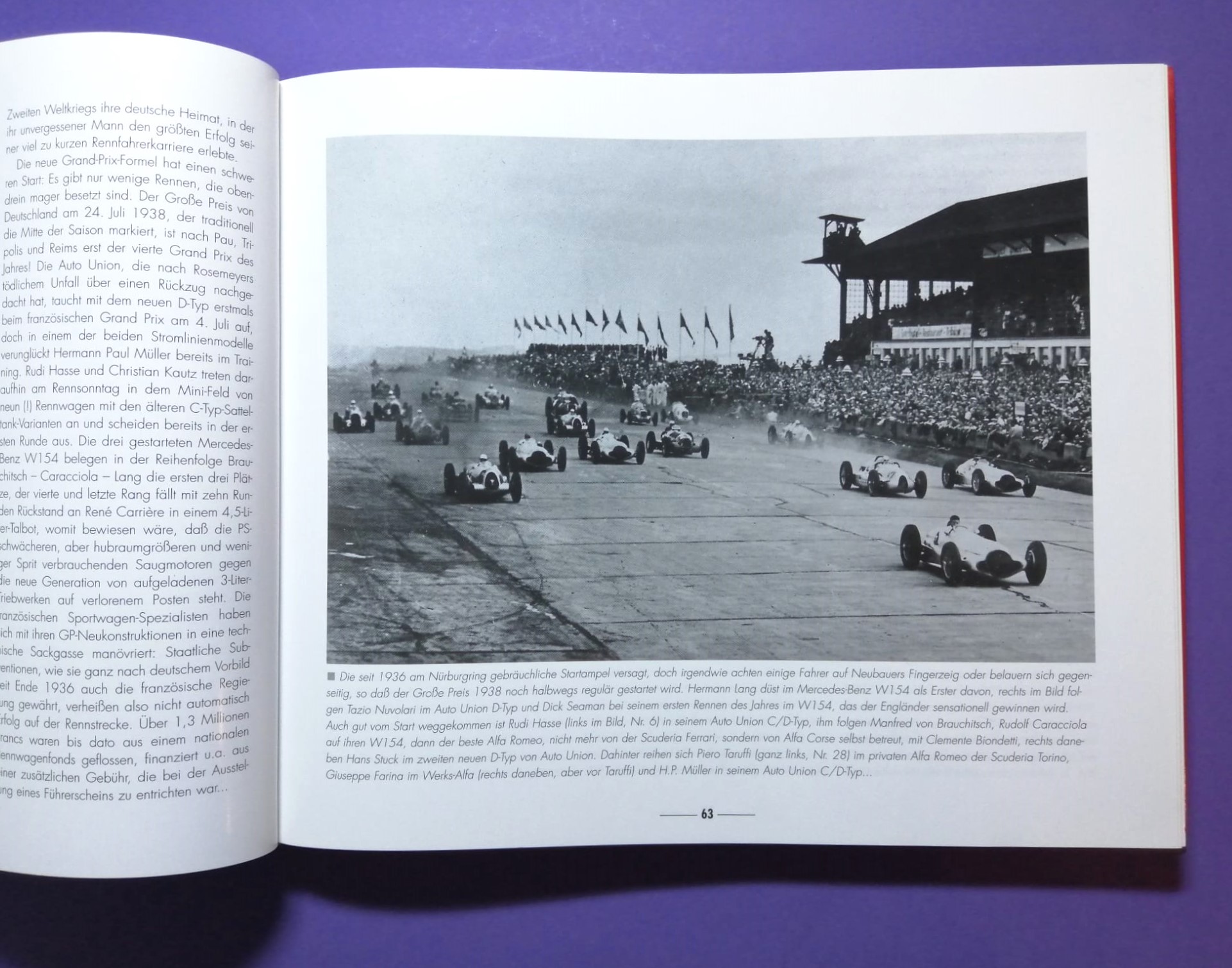 altes Buch, Grand Prix 70 Jahre Großer Preis von Deutschland, 1926 bis 1997, Avus, Solitude, Nürburgring, Hockenheimring, Formel 1, Rindt, Lauda, Berger, Clark, Cevert, Schumacher, Winkelhock, Zakspeed,..