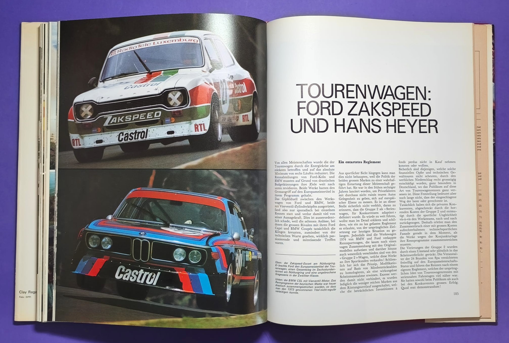 altes Buch, Auto Jahr 1974-1975, Nr. 22, Lancia Stratos, Renault R5, Audi Coupe Studie,.. Formel 1, LeMans, Rallye, Tourenwagen,.. BMW, Ford Zakspeed, Lotus, Niki Lauda Ferrari, Matra, Porsche,..