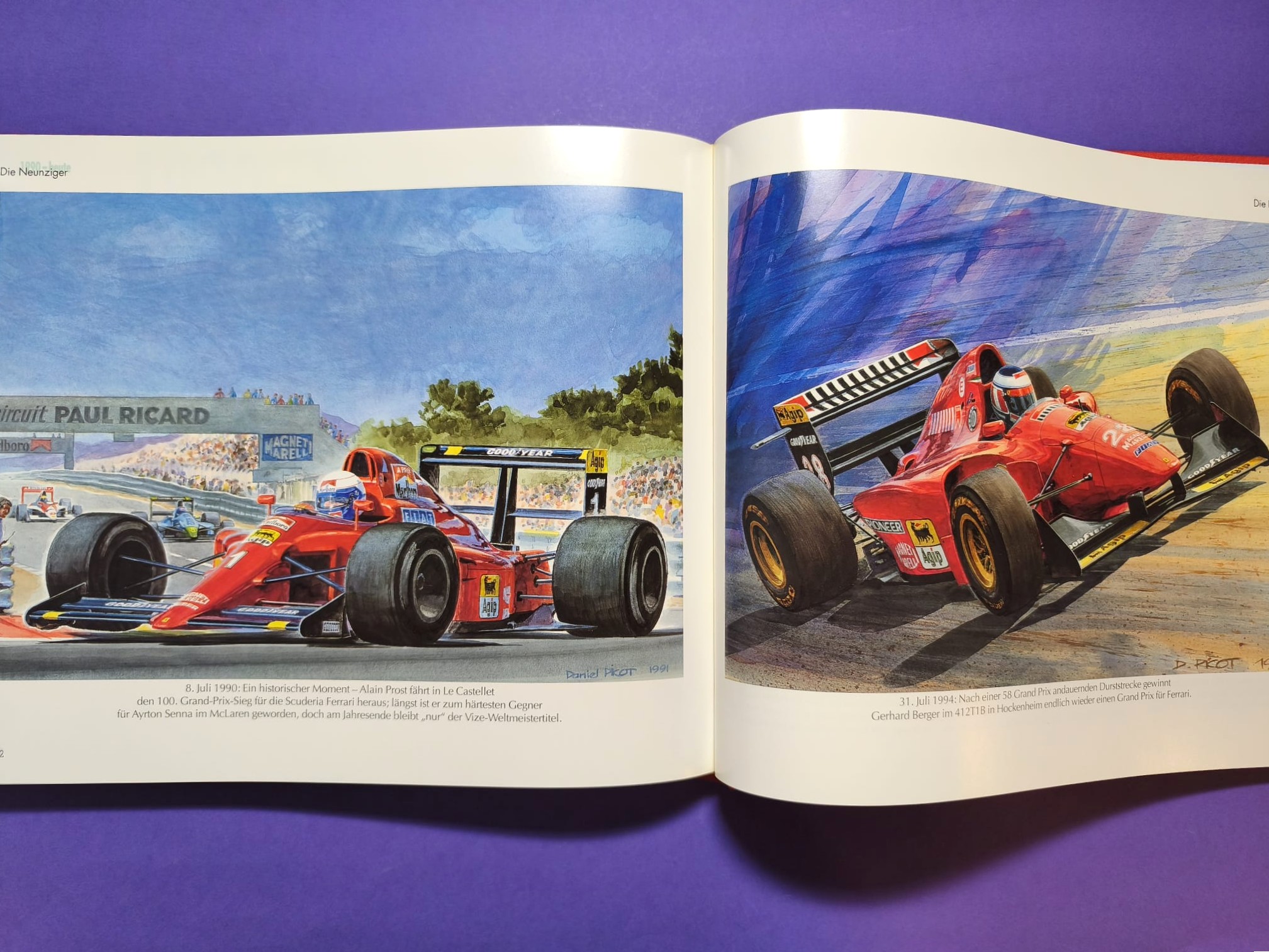 altes Buch, Ferrari Renngeschichte, 1930-1997, Formel 1 Grand Prix, 24h LeMans,.. Trips, Lauda, Schumacher,... 