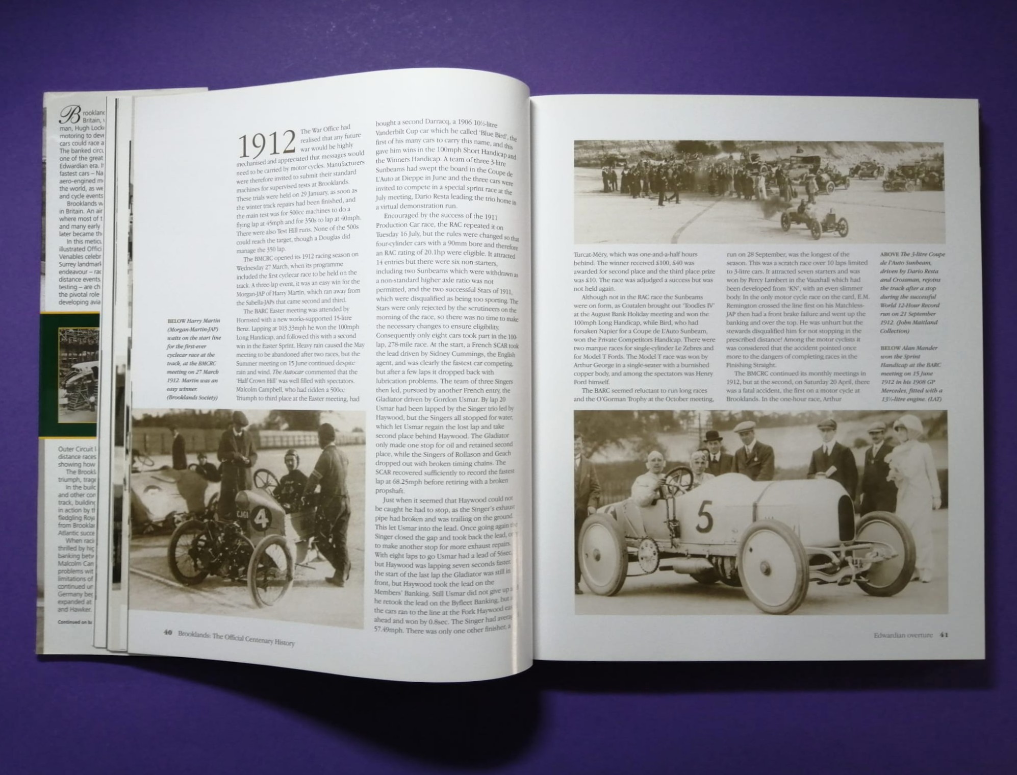 Buch, Brooklands, The Offizial Centenary History, Rennstrecke, Rennsport, Flugplatz, Flugzeuge, Englisch!