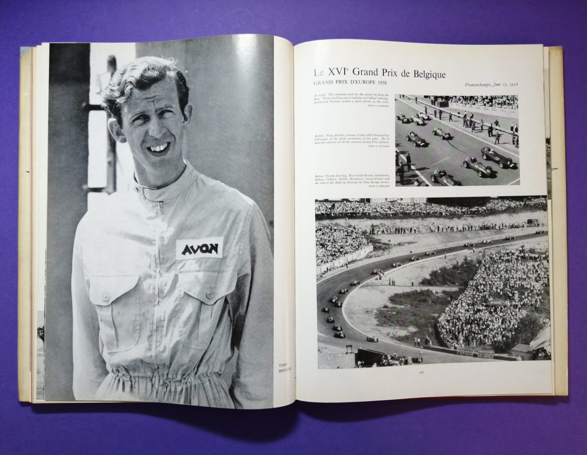 RARITÄT! sehr altes Buch, Automobile Year 1958-1959 Nr.6, Borgward, Porsche Spider,.. Formel 1, LeMans, Targa Florio,.. Brooks, Hailwood, Surtess,.. Aston Martin DBR1/300,.. ENGLISCH!