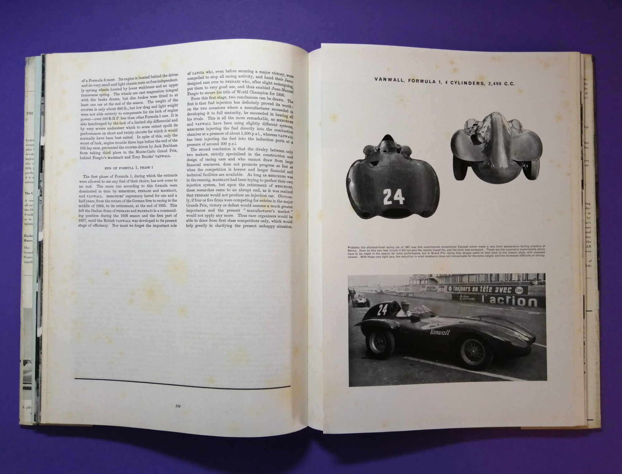 RARITÄT! sehr altes Buch, Automobile Year 1958 Edition Nr.5, Rennsaison 1957, Borgward, Porsche 356, Maserati 450S,.. Formel 1, LeMans, Mille Miglia, Gaisberg,.. Vanwall, Jaguar F-Type,.. ENGLISCH!