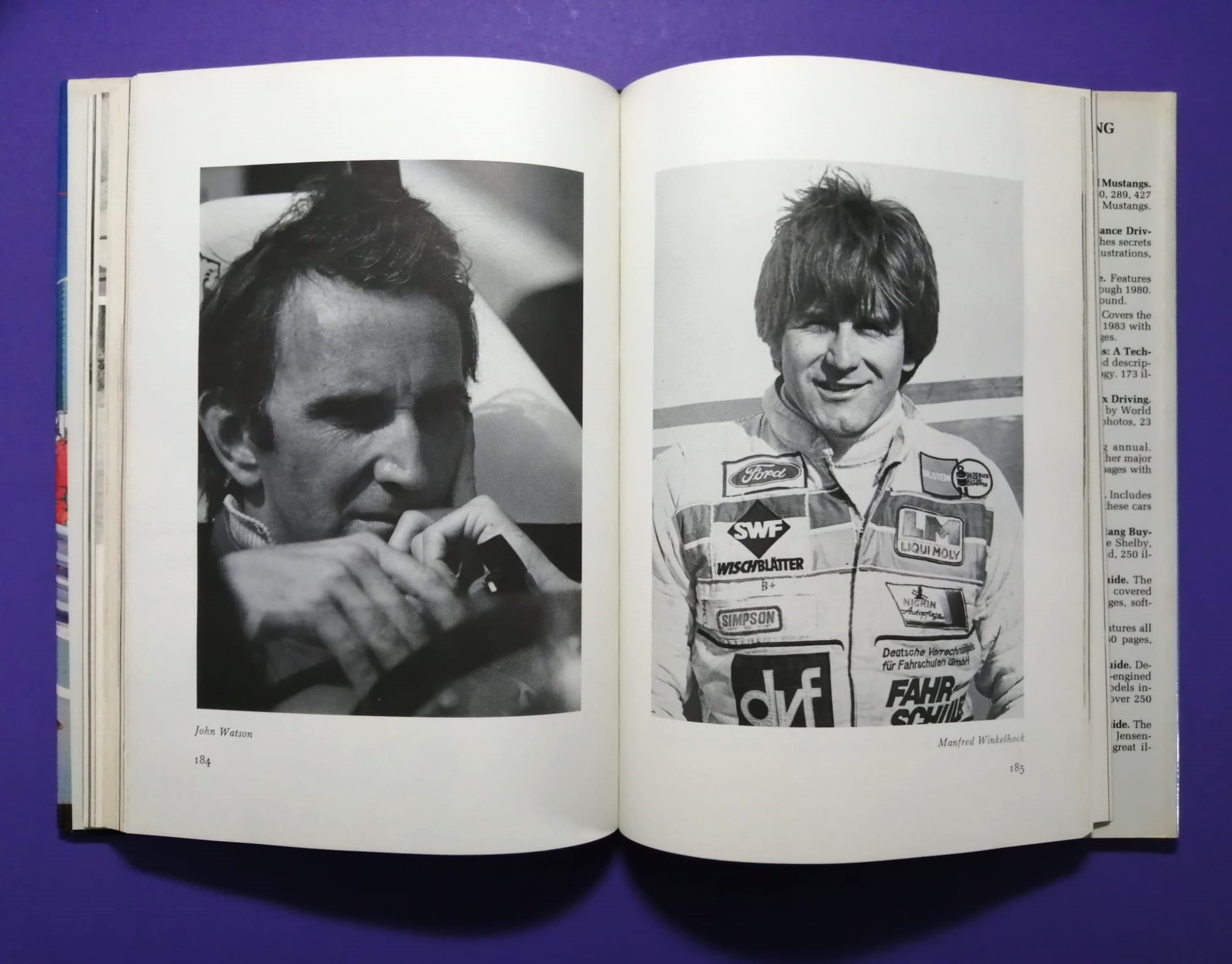 altes Buch Niki Lauda The New Formula One, A Turbo Age, BMW, Ferrari, G. Villeneuve, E. de Angelis, A. de Cesaris, M. Winkelhock, Österreichring,.. Englisch