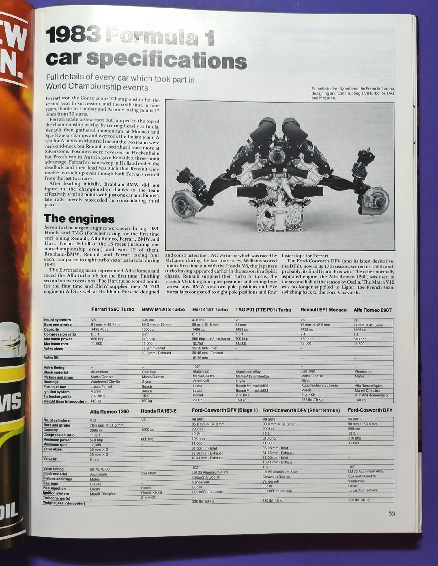 altes Buch, Autocourse 1983-84, Motorsport, Formel 1, 2, Sportwagen WM, Piquet, Lauda, Prost, Rosberg, Angelis,.. Martini Lancia,.. Österreichring,.. ENGLISCH! 