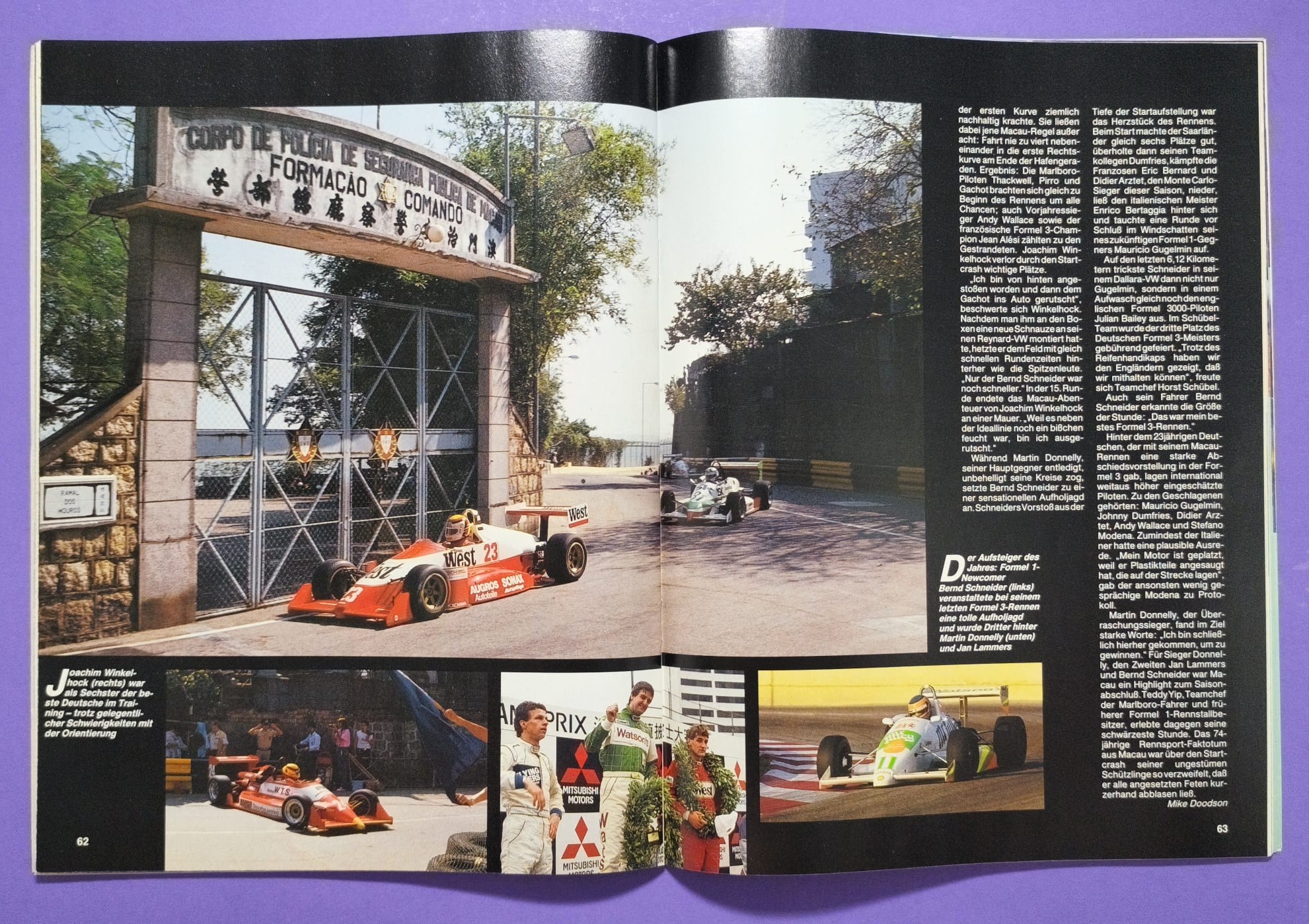 alte Zeitschrift Magazin Heft Sport Auto, 1/1988, Zakspeed Formel 1 Grand Prix, Formel 3 Macau, Testbericht Lancia Delta,..