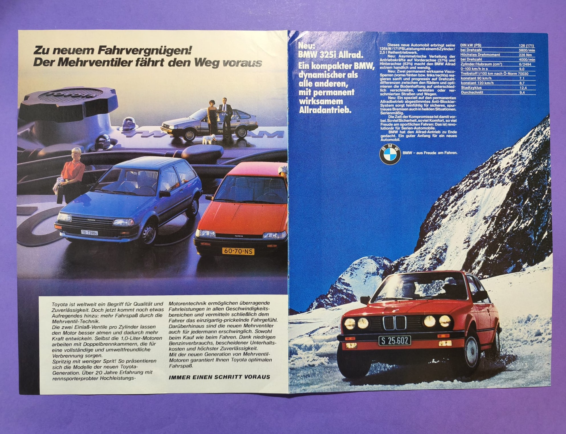 altes Agip Poster, Stefan Johansson, Ferrari, Formel 1 Grand Prix 1985, 28x42cm
