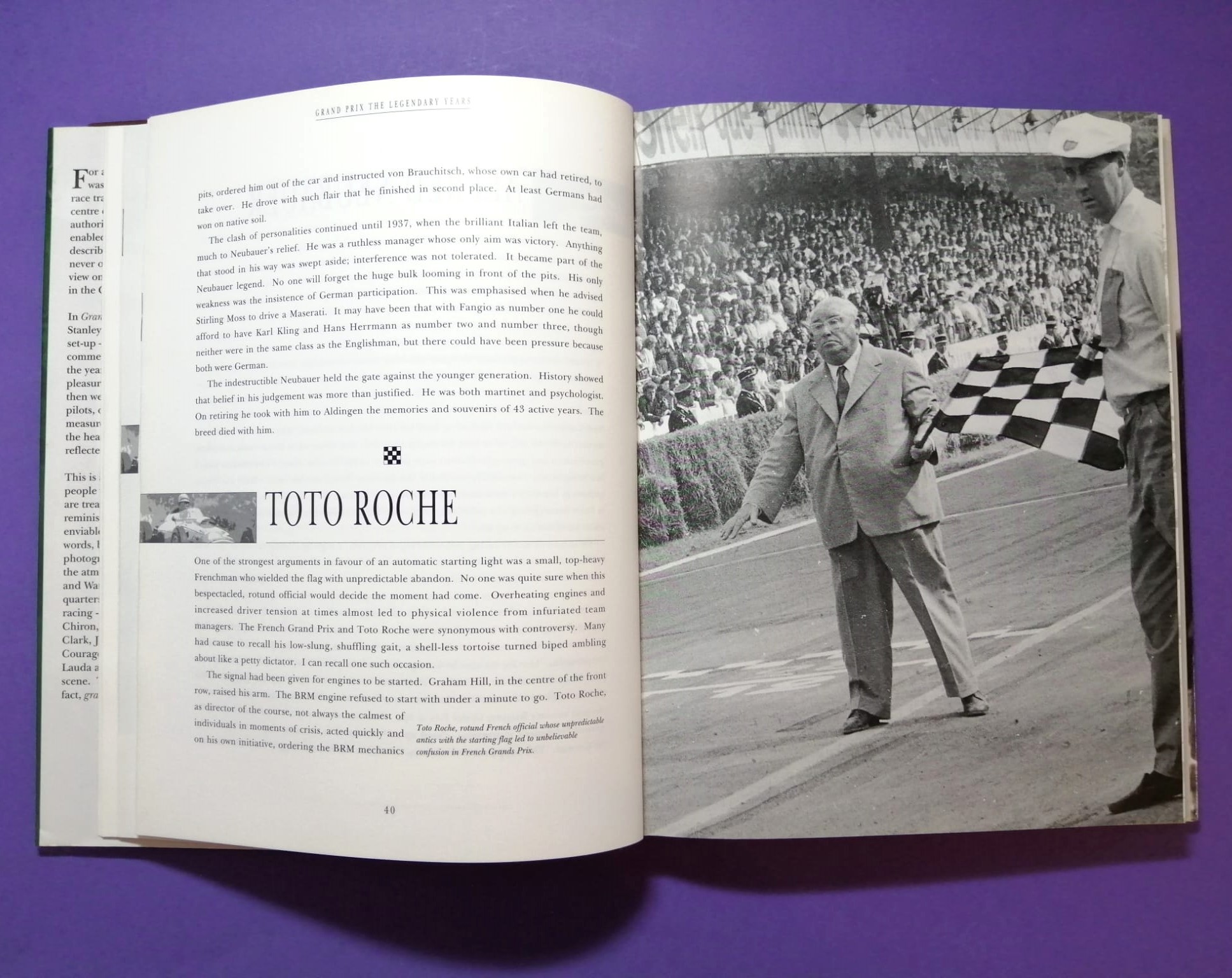 altes Buch, Grand Prix, The Legendary Years, The Personal Memories of Louis Stanley, Formel 1, Rindt, Lauda, Cevert,.. 50er bis 70er Jahre, Englisch! 