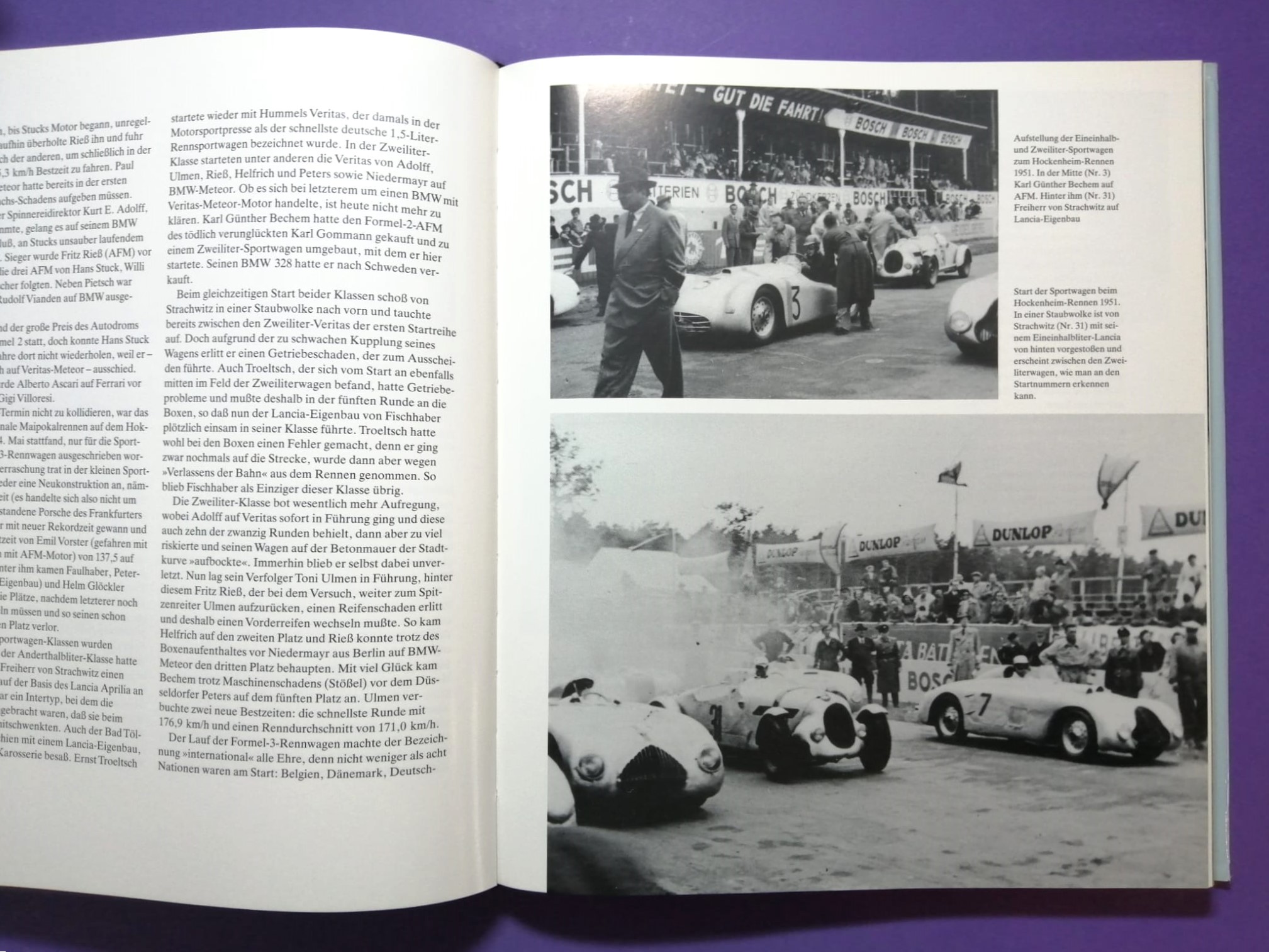 altes Buch, Motorsport in Deutschland 1945-1955, Formel 1.., Avus, Nürburgring, Hockenheim, Mercedes, Porsche, Veritas,... 286 Seiten