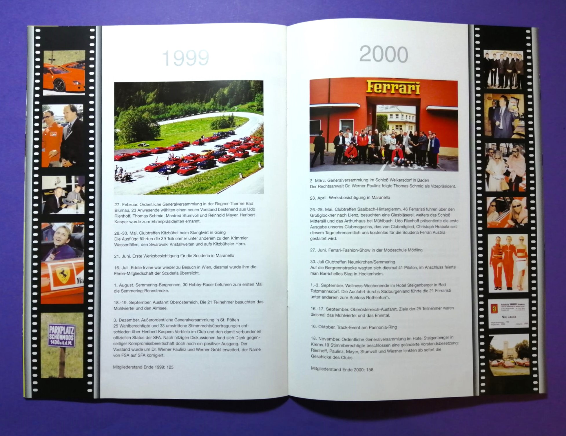 3 Stück alte Ferrari Club Austria Magazine 2003, 2004, 2005