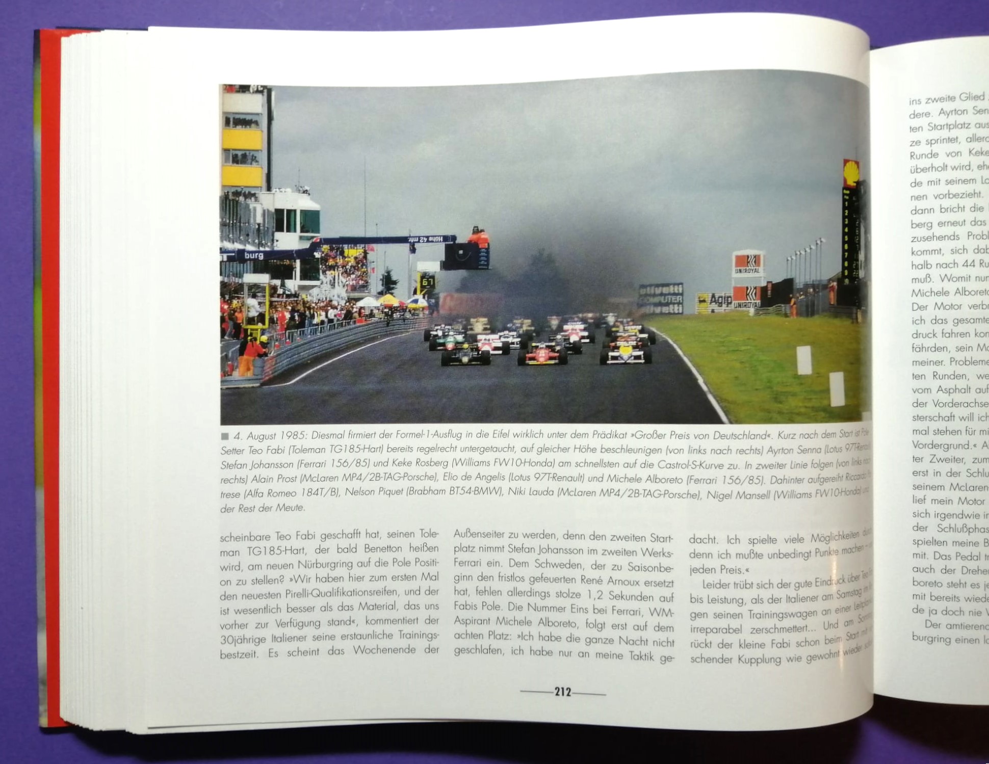altes Buch, Grand Prix 70 Jahre Großer Preis von Deutschland, 1926 bis 1997, Avus, Solitude, Nürburgring, Hockenheimring, Formel 1, Rindt, Lauda, Berger, Clark, Cevert, Schumacher, Winkelhock, Zakspeed,..