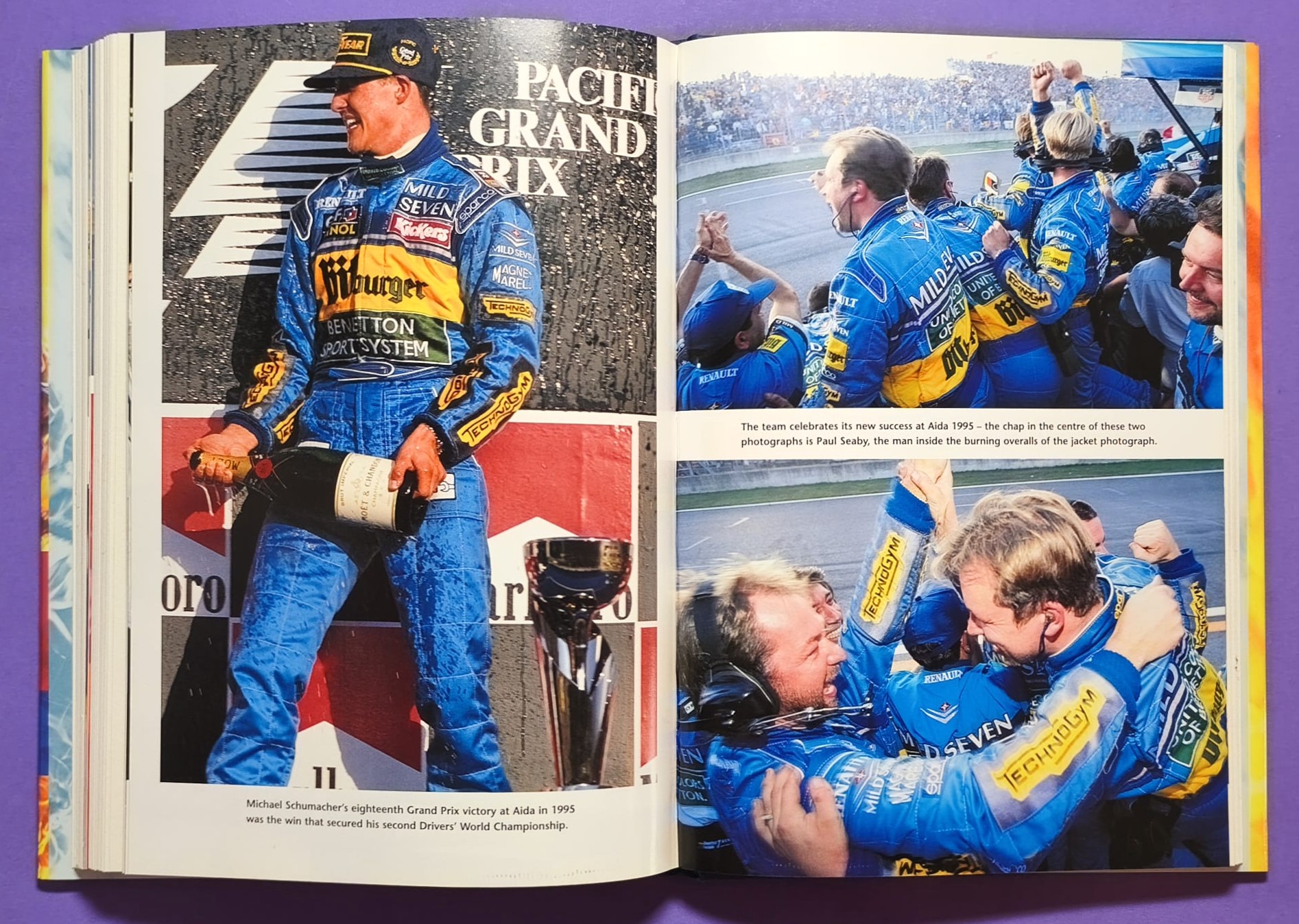 altes Buch, The Mechanics´s Tale, Life in the Pit Lanes of Formula One, Grand Prix 1988 bis 1996, Schumacher, Piquet, Benetton,..