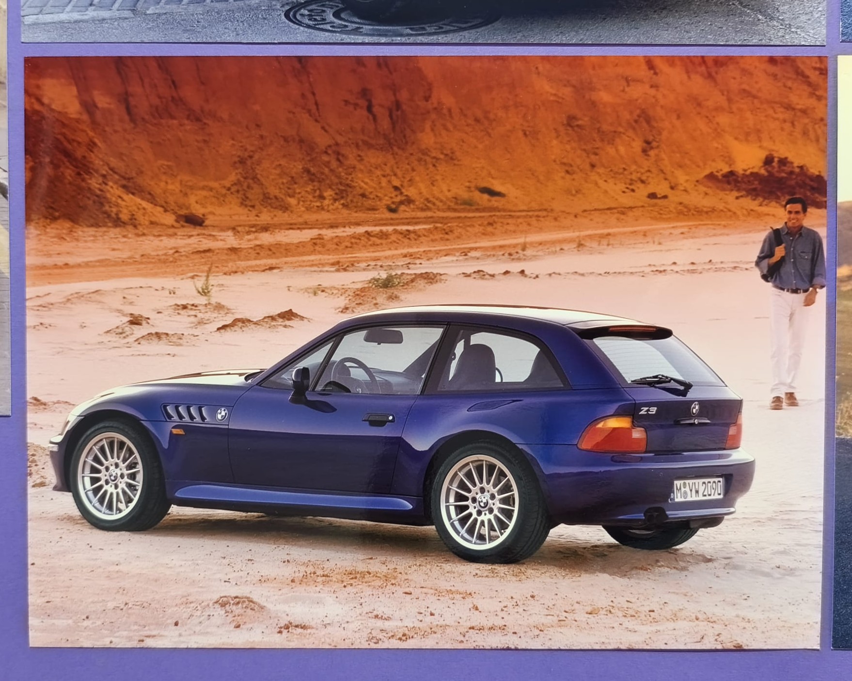 5 Stück alte Werks Pressefotos, BMW Z3 2,8 Coupe, 1998, 18x24cm