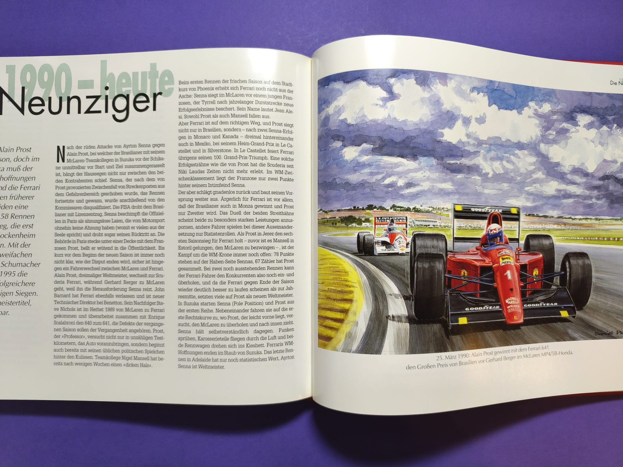 altes Buch, Ferrari Renngeschichte, 1930-1997, Formel 1 Grand Prix, 24h LeMans,.. Trips, Lauda, Schumacher,... 