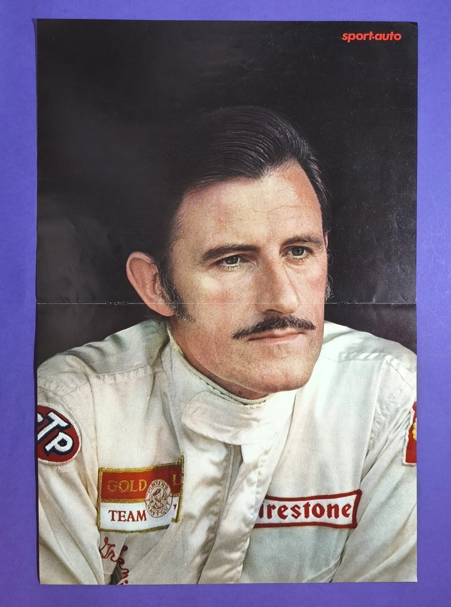 RARITÄT! altes Poster, Graham Hill, Gold Leaf Lotus49, Formel 1 Grand Prix Weltmeister 1968, 28x42cm
