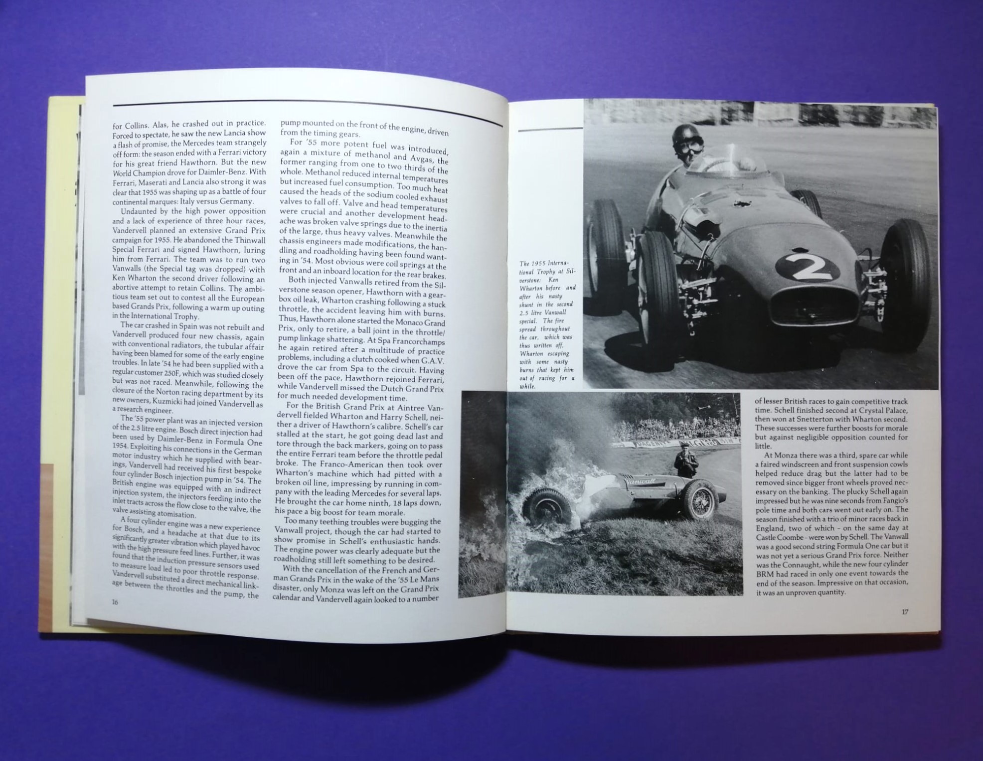 altes Buch, Vanwall 2.5 Litre F1, Formel 1 Grand Prix Konstrukteur Weltmeister 1958, Monaco, Spa-Francorchamps,.. Englisch
